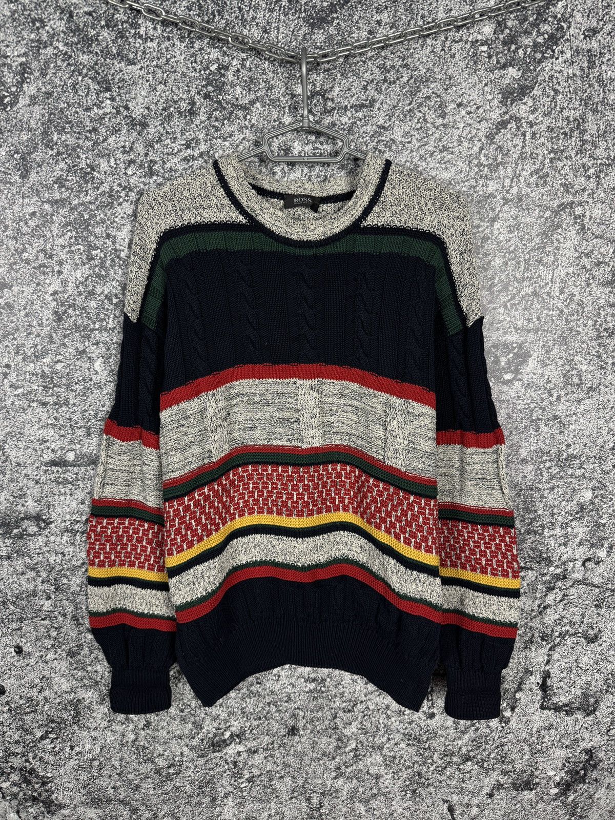 Hugo Boss BOSS Hugo Boss Vintage Knit Sweater Pullover Italy Made XL Size US XL / EU 56 / 4 - 1 Thumbnail