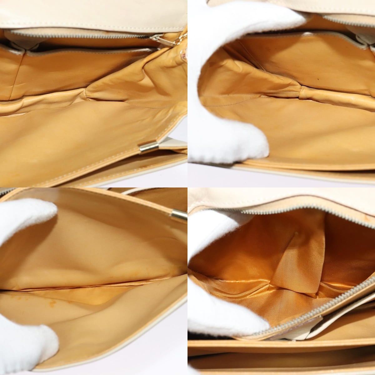 Celine CELINE Shoulder Bag Leather Ivory Gold Size ONE SIZE - 12 Thumbnail
