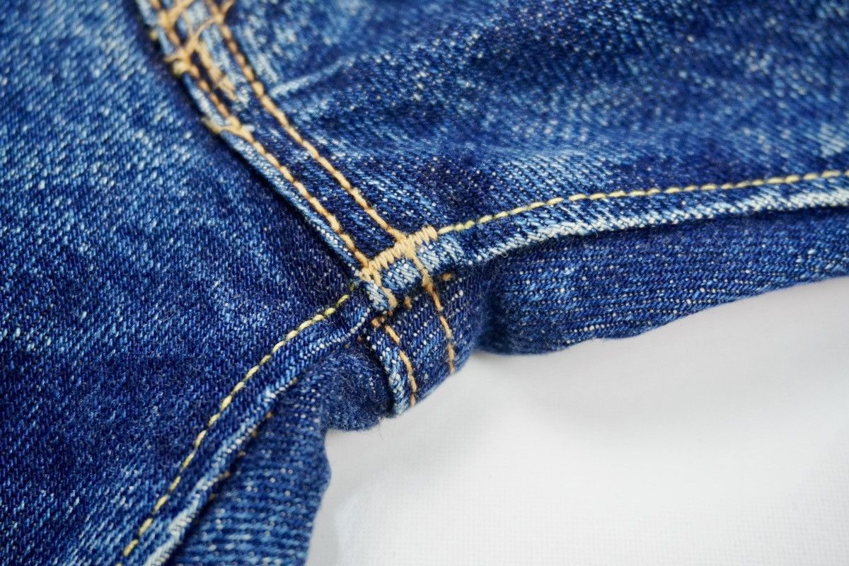 Denime × Japanese Brand × Vintage Vintage DENIME selvedge distressed jeans japanese brand Size US 30 / EU 46 - 15 Thumbnail