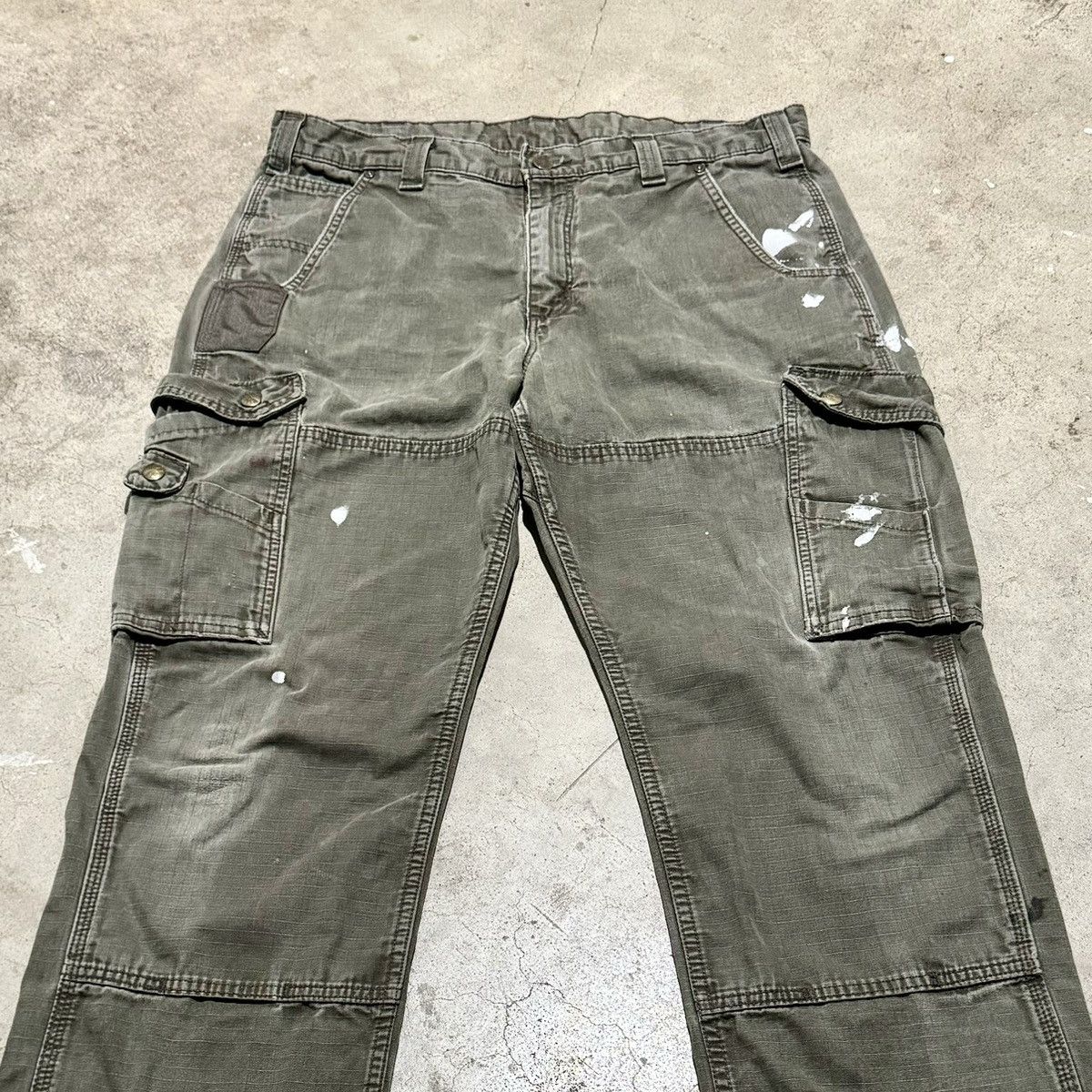 Carhartt × Vintage VINTAGE PAINT SPLATTERED CARHARTT PANTS Size US 34 / EU 50 - 2 Thumbnail
