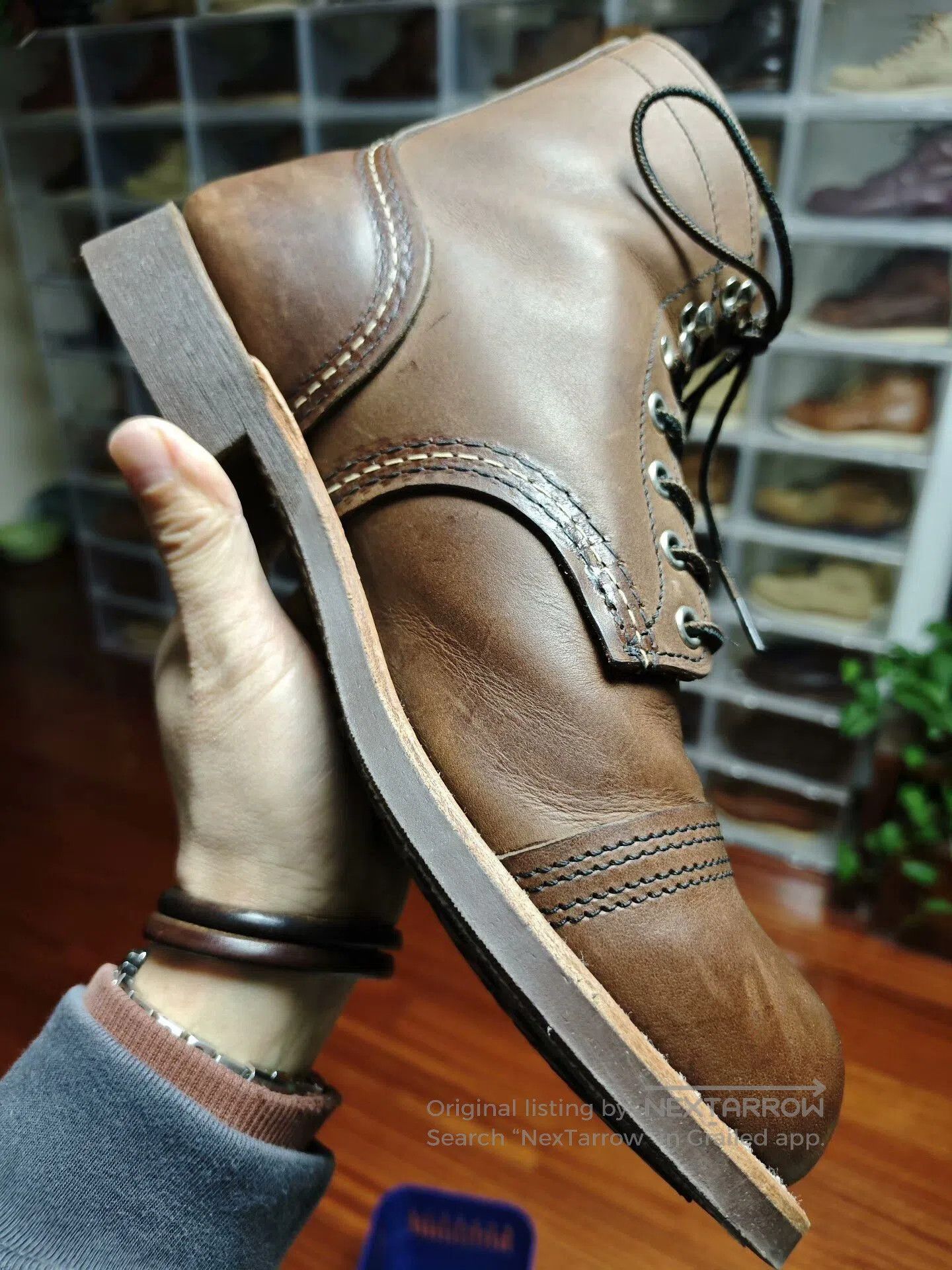 Red Wing Red Wing 8111 Brown Work Boot. Size US 7.5 / EU 40-41 - 4 Thumbnail