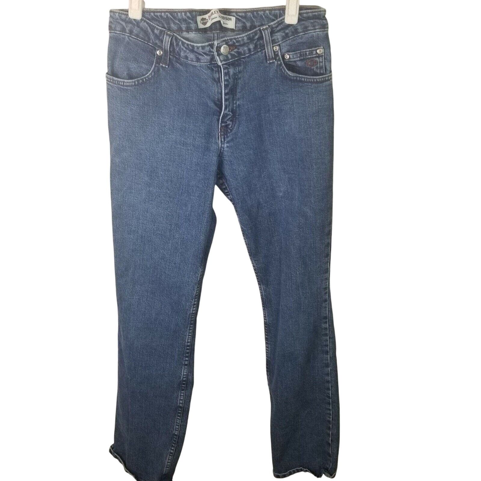 Harley Davidson Harley Davidson Womens Bootcut Jeans Size 10L Moto Casual Size 32" / US 10 / IT 46 - 1 Thumbnail