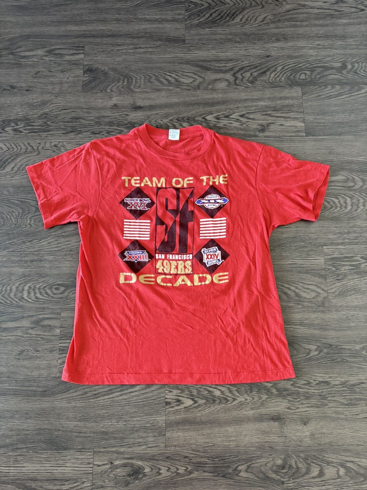 Vintage Vintage 49ers T shirt Size US XL / EU 56 / 4 - 1 Thumbnail