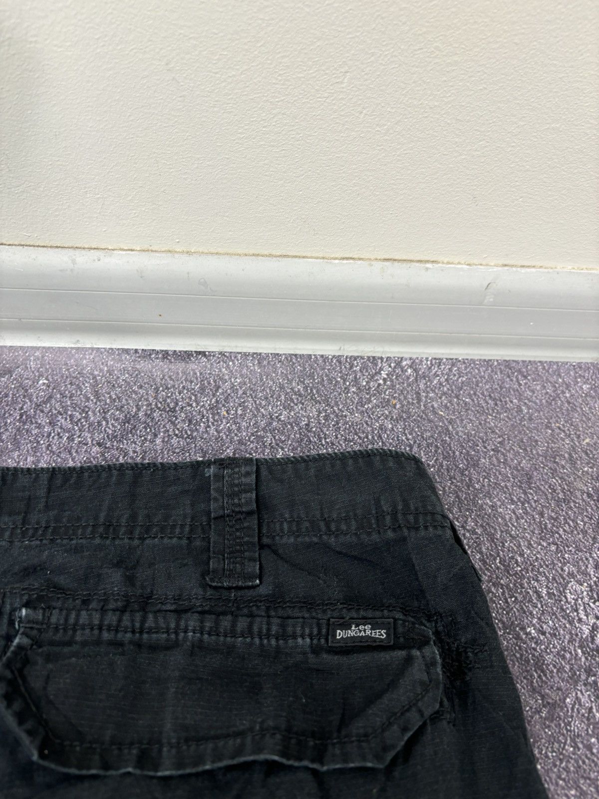 Lee Vintage Lee Dungarees Y2K Military Hype Black Cargo Shorts Size US 34 / EU 50 - 16 Thumbnail
