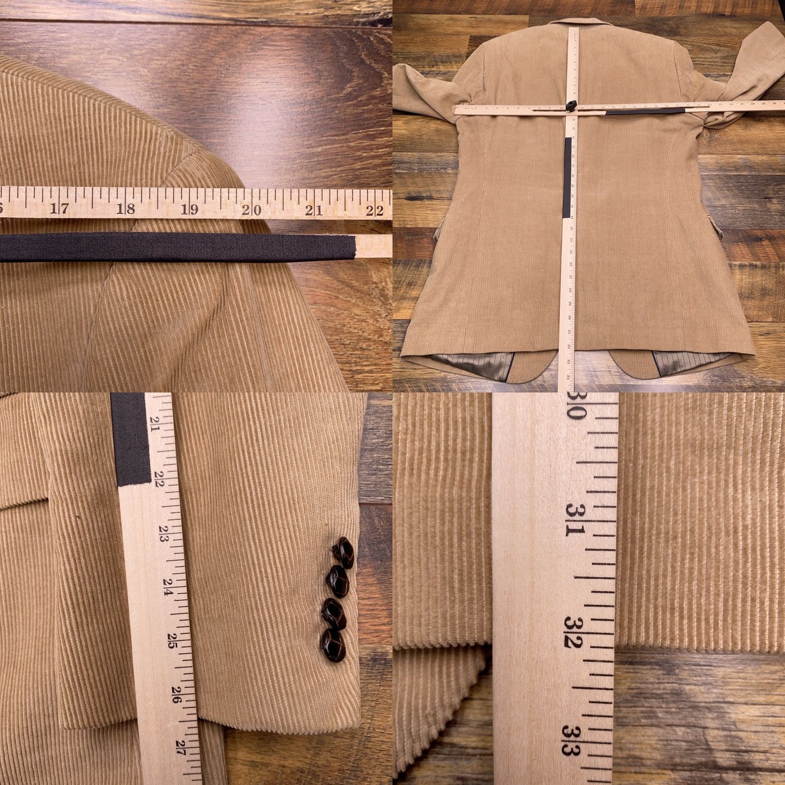 Dockers DOCKERS Sport Coat Blazer Corduroy Long 42 Brown Regular Men Size 42R - 9 Thumbnail