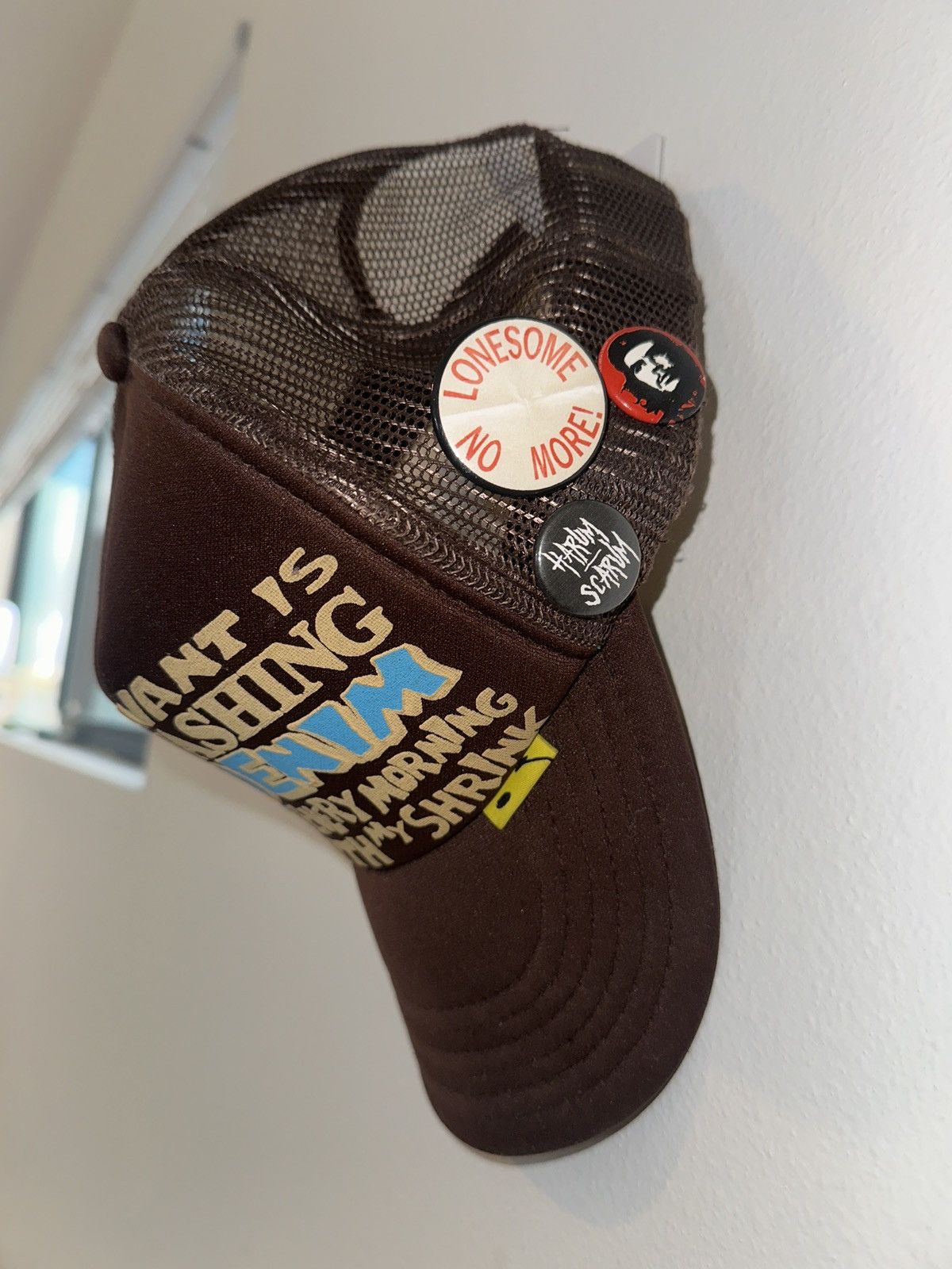 Kapital Kountry Kapital Kountry Denim Shrink Trucker Hat Brown Size ONE SIZE - 4 Thumbnail