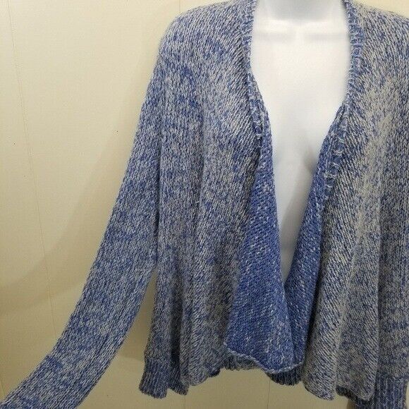 Anthropologie Anthropologie Moth S Blue Open Cardigan Winnie Waterfall Size S / US 4 / IT 40 - 4 Thumbnail