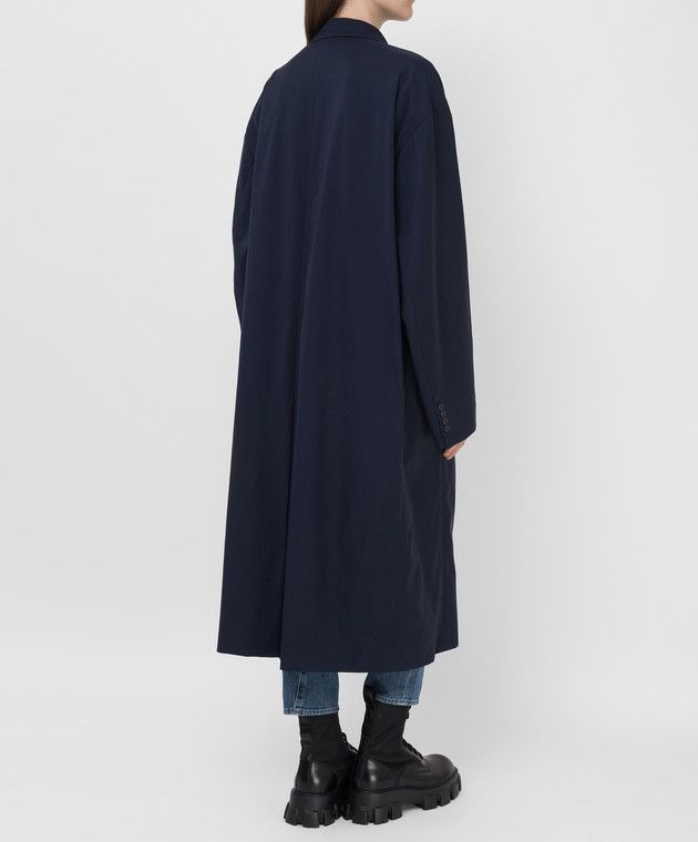 Balenciaga o1y0625 Coat in Midnight Blue Size XS / US 0-2 / IT 36-38 - 5 Thumbnail