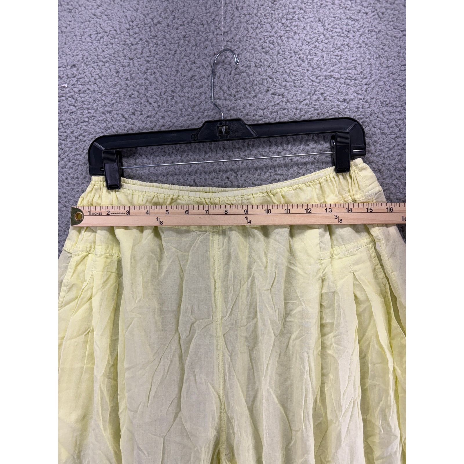Free People Free People Wide Leg Harem Pull on Pants Womens Small Yellow Size 27" / US 4 / IT 40 - 2 Thumbnail