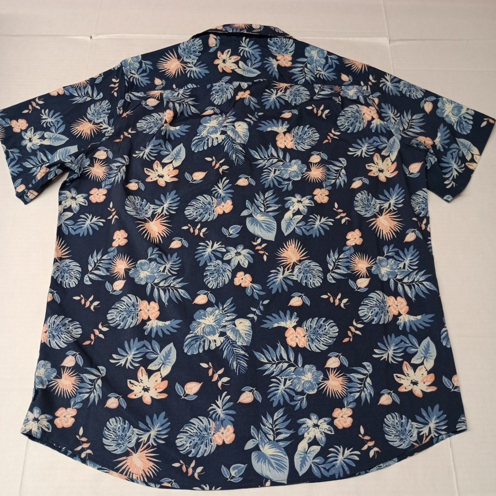 Chaps Chaps Woven Shirt Men's Size XL Blue Floral Stretch UPF 50 Size US XL / EU 56 / 4 - 8 Thumbnail