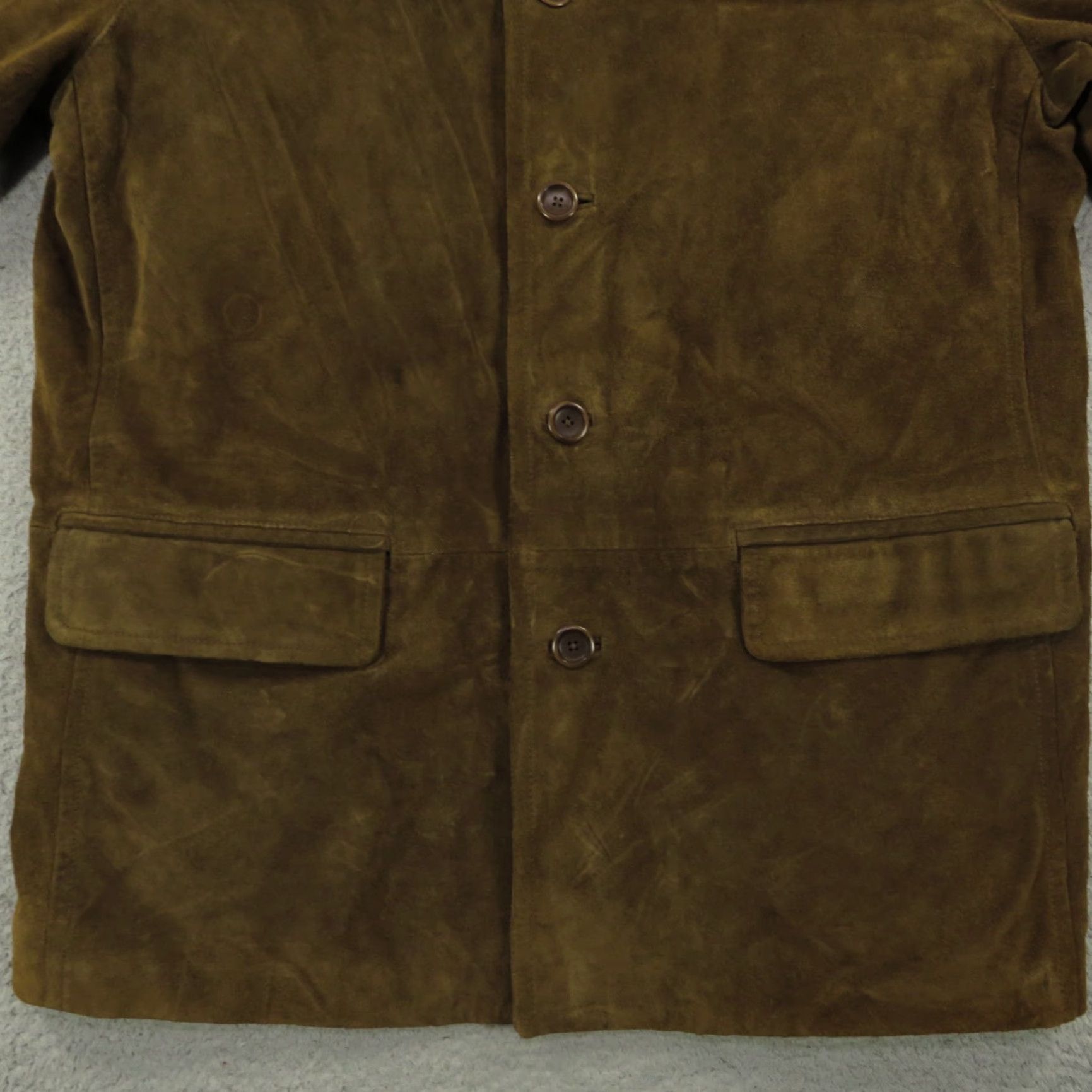 J.Crew VINTAGE J.CREW Leather Jacket XL Mens Chocolate Brown Suede Heavyweight Chore Coat Towne Jacket Size US XL / EU 56 / 4 - 2 Thumbnail