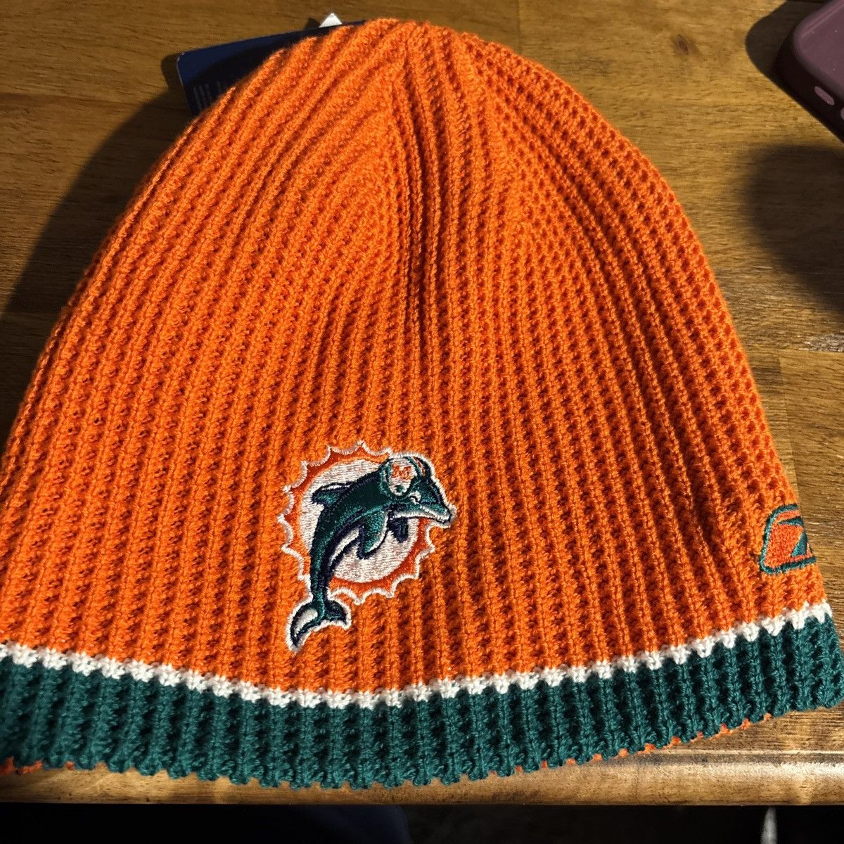 Reebok Sideline gear miami dolphin beanie Size ONE SIZE - 4 Thumbnail