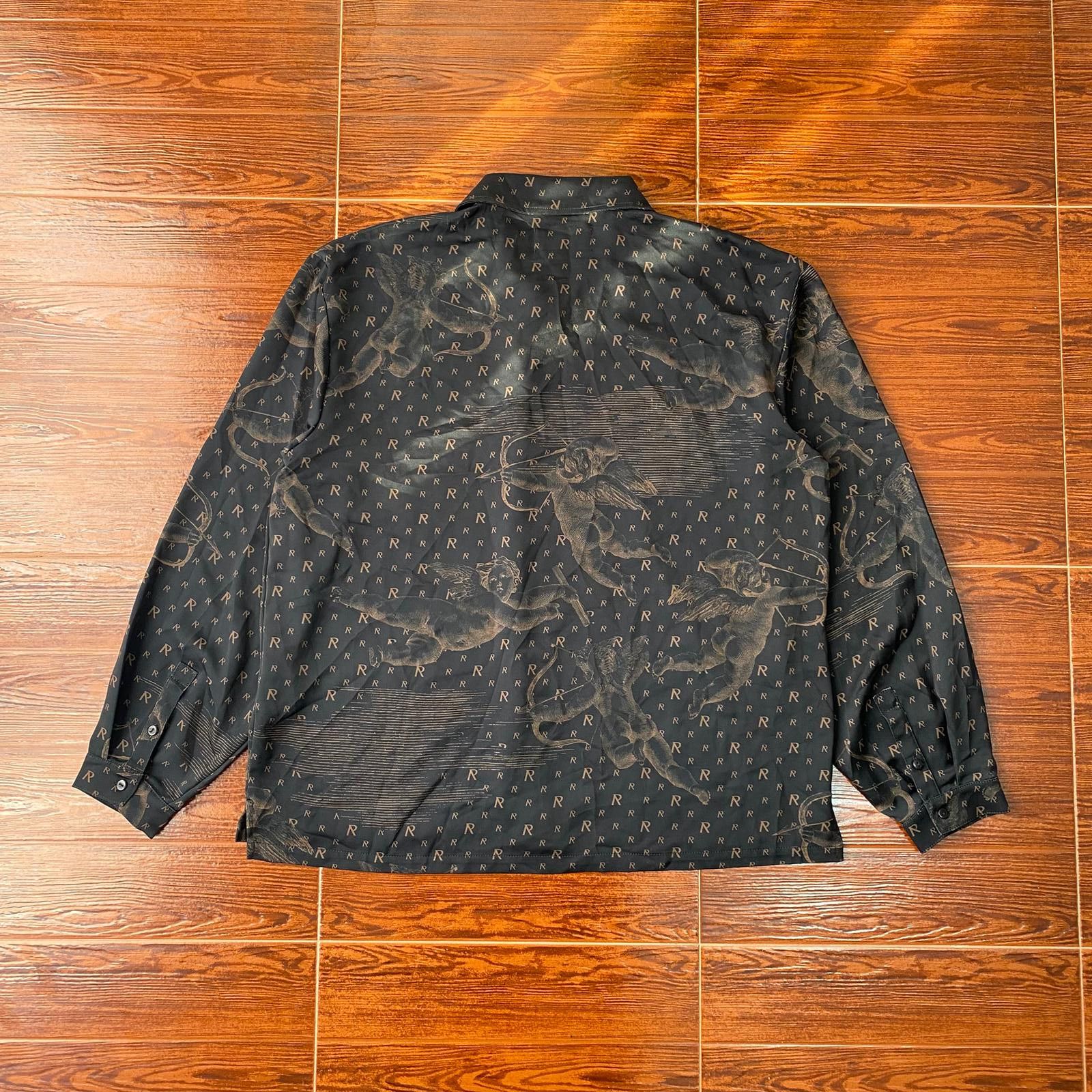 Represent Clo. 1 of 1 Black All Over Initial Logo Cherub Print Shirt Size US L / EU 52-54 / 3 - 4 Thumbnail