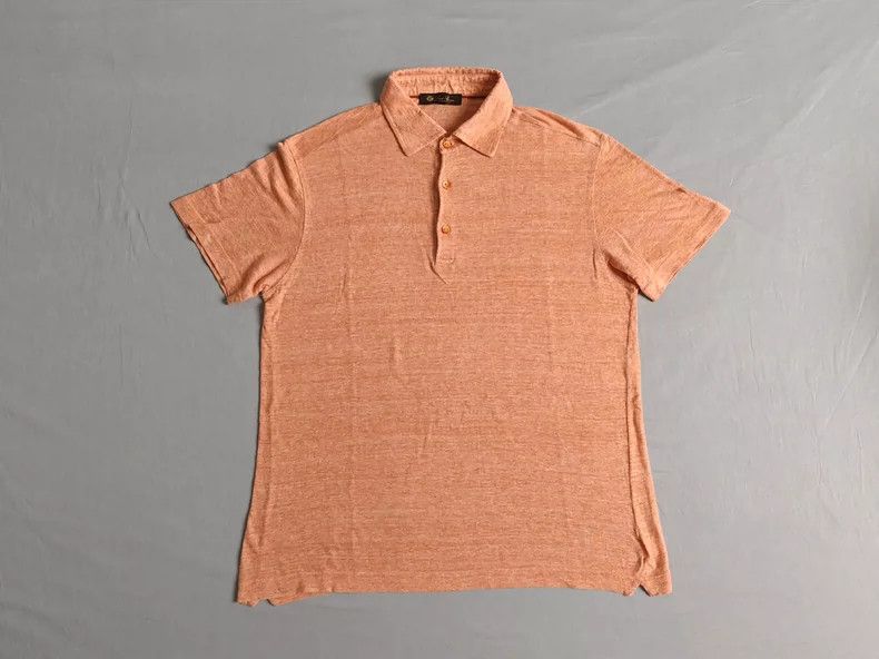 Loro Piana Loro Piana Linen Short Sleeve Polo Shirt - dmc Size US S / EU 44-46 / 1 - 1 Thumbnail