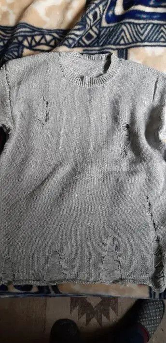 Other Wash Hole Ripped Knit Sweater Streetwear Size US XXL / EU 58 / 5 - 3 Thumbnail