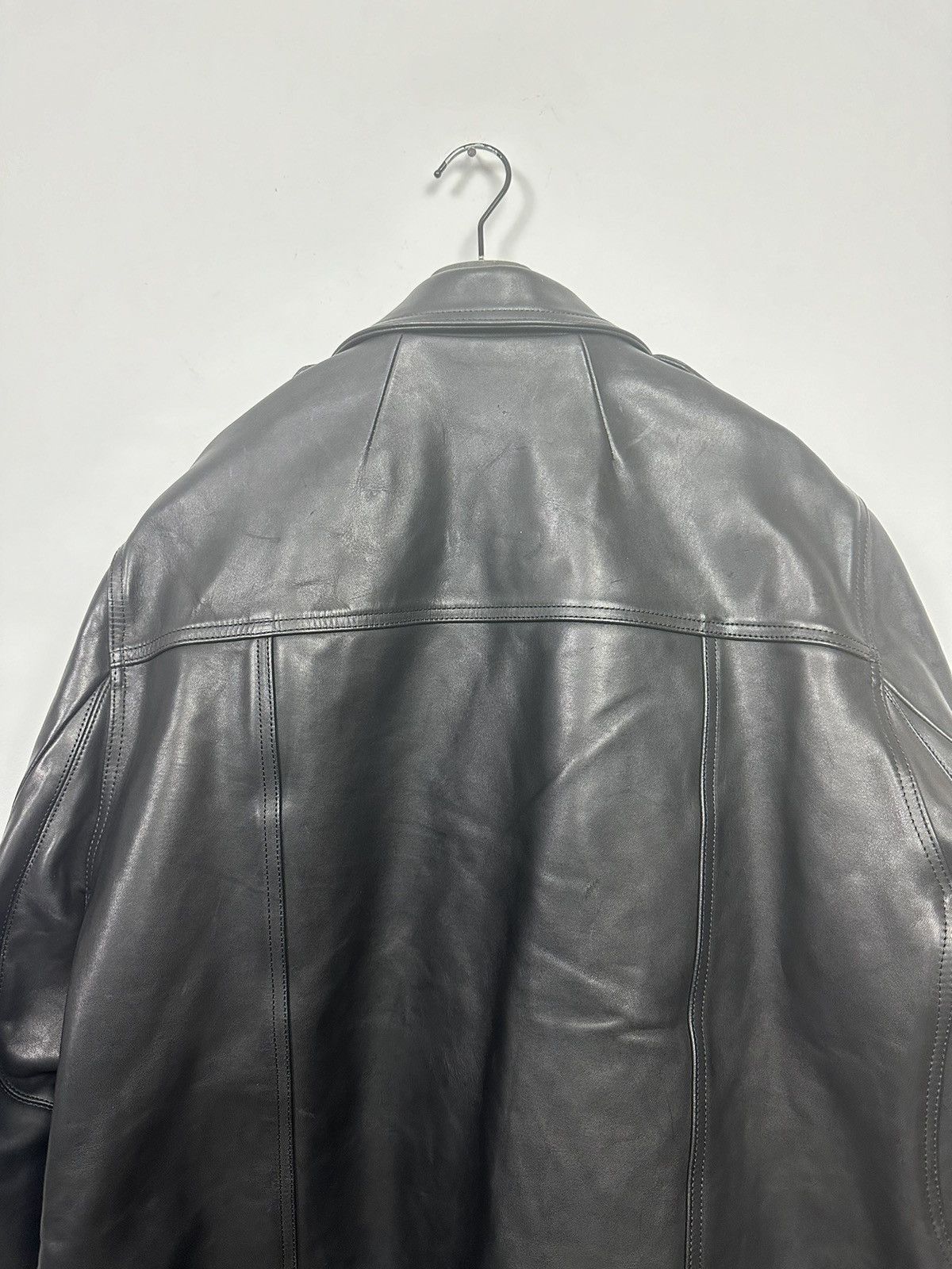 Rick Owens FW23 ‘LUXOR’ DRKSHDW Horse Leather Jumbo Luke Stooges Jacket Size US L / EU 52-54 / 3 - 6 Thumbnail