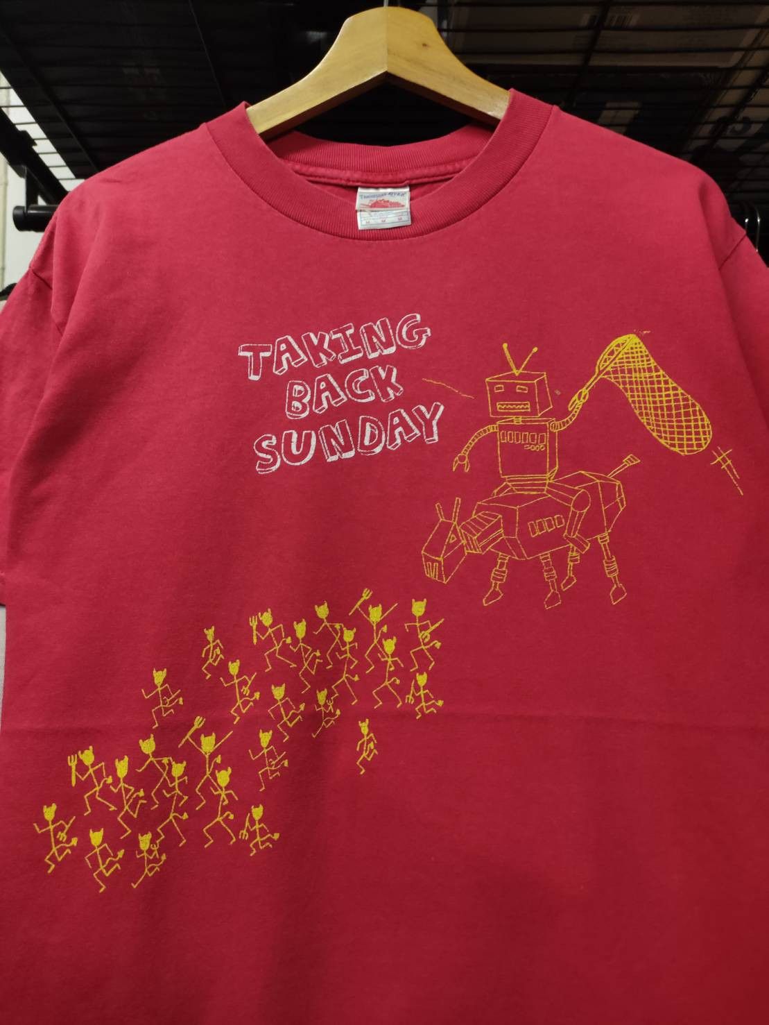 Band Tees Vtg 00's Taking Back Sunday " Robot " T-shirt Size US M / EU 48-50 / 2 - 1 Thumbnail