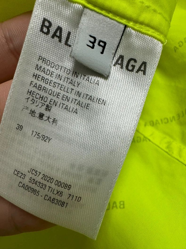 Balenciaga Balenciaga size 39 Shirt Fluorescent Yellow Letter Shirt Size US XXS / EU 40 - 2 Thumbnail