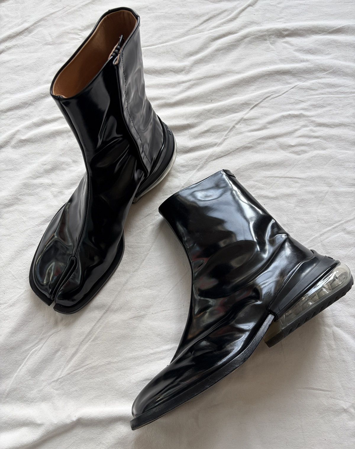 Maison Margiela Tabi Airbag heel ankle boots | Grailed