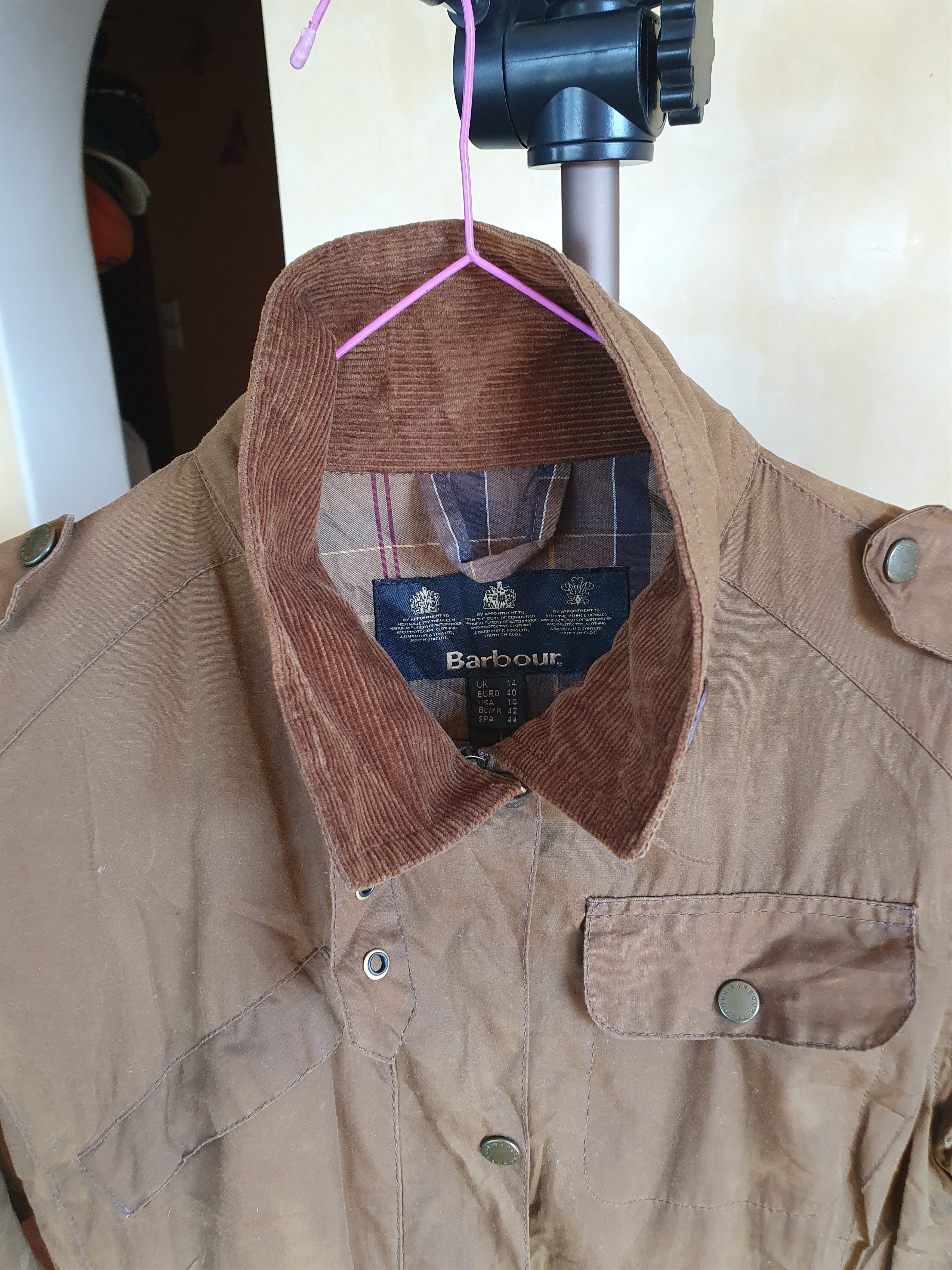 Barbour Barbour L77 Flyweight Wax Amelia Jacket Womens Belted Size L / US 10 / IT 46 - 16 Thumbnail