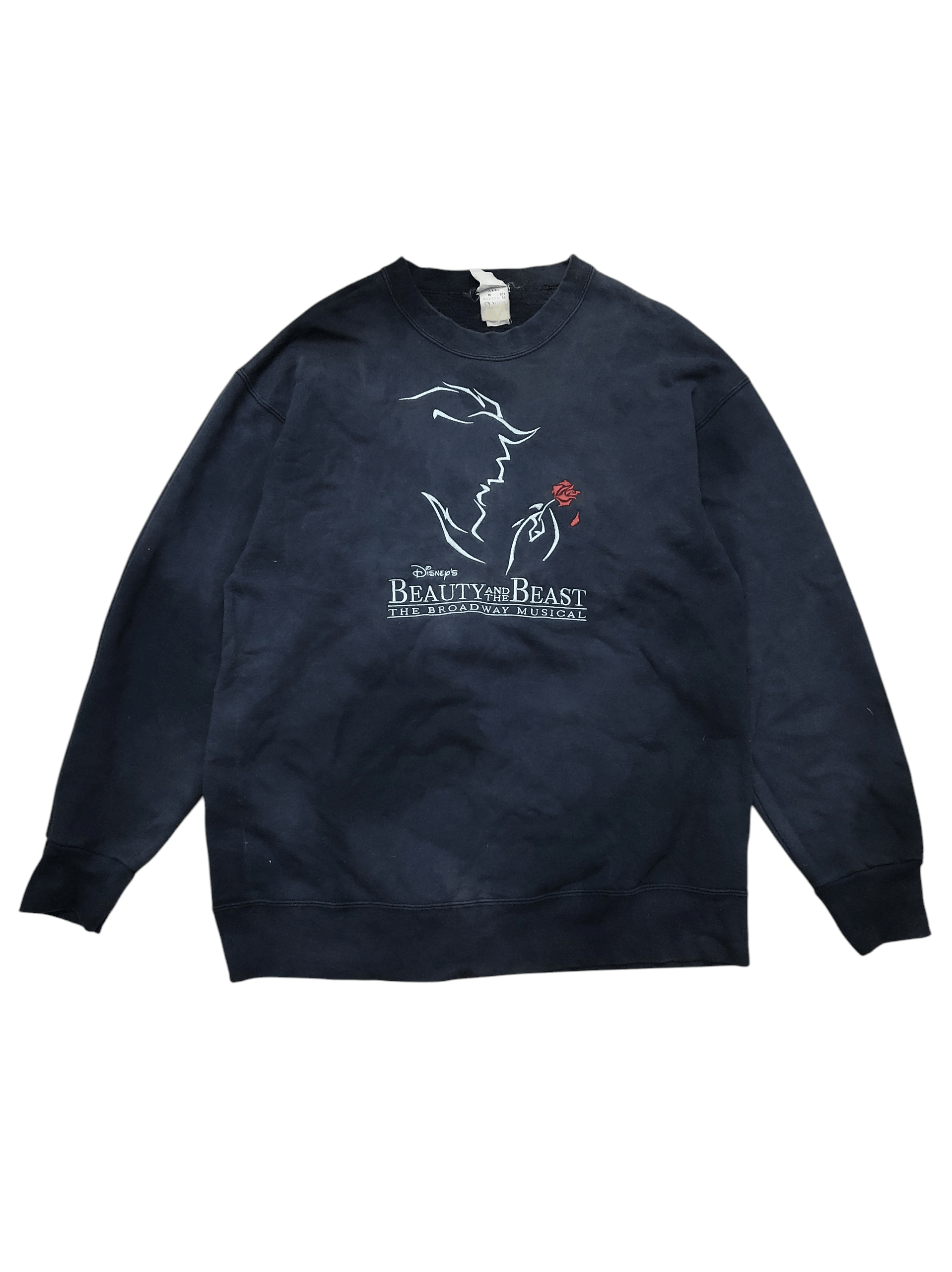 Vintage vintage 90s Movie Beauty and The Beast embroid sweatshirt Size US XL / EU 56 / 4 - 1 Thumbnail