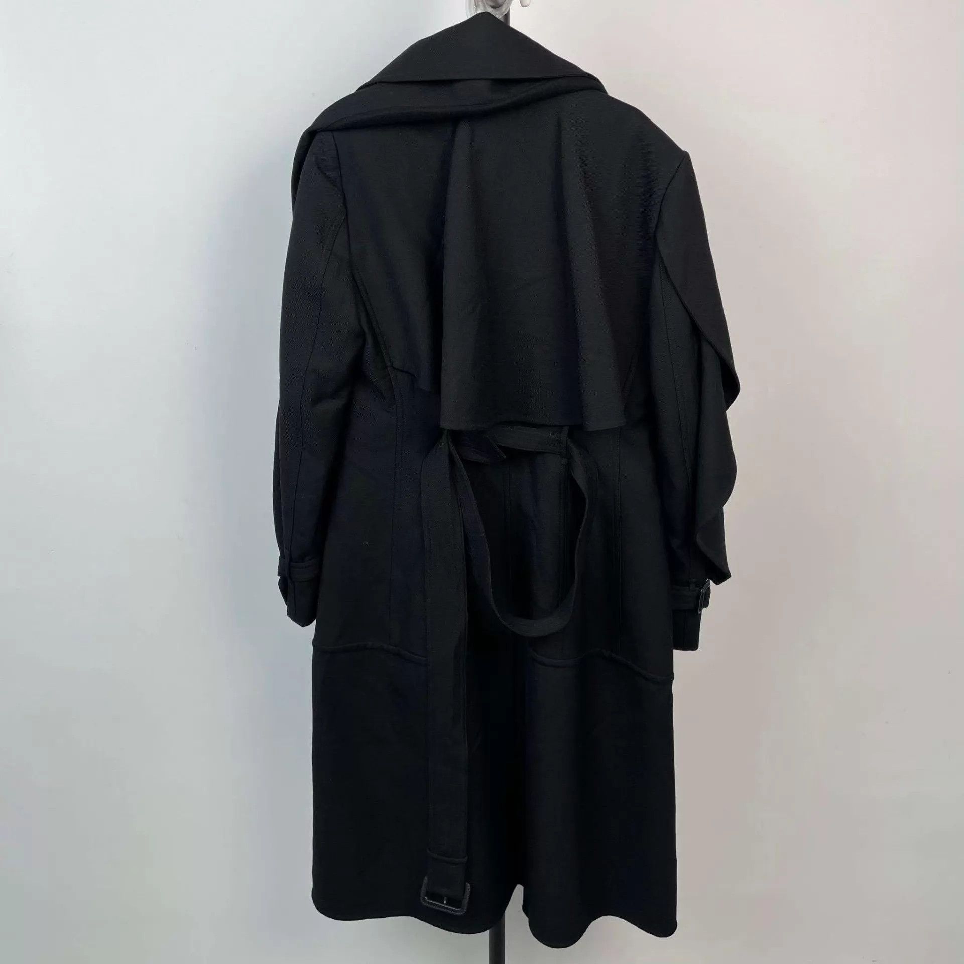 Burberry Burberry Wool Coat Black UK6 170 Size XS / US 0-2 / IT 36-38 - 2 Thumbnail