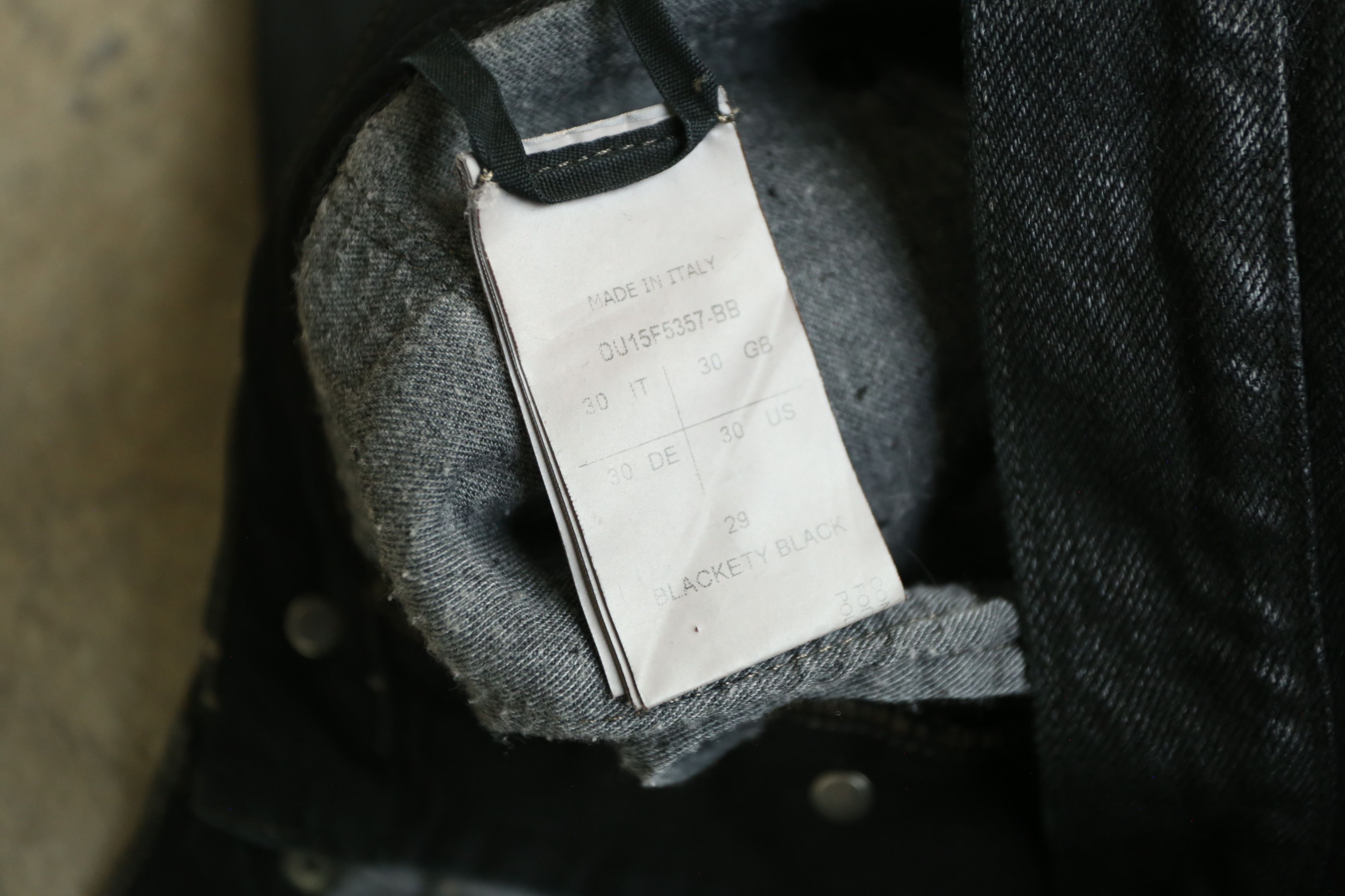 Rick Owens Drkshdw Rick Owens DRKSHDW - F/W 15 - Waxed Sphinx Cut Denim Jean Size US 30 / EU 46 - 5 Thumbnail