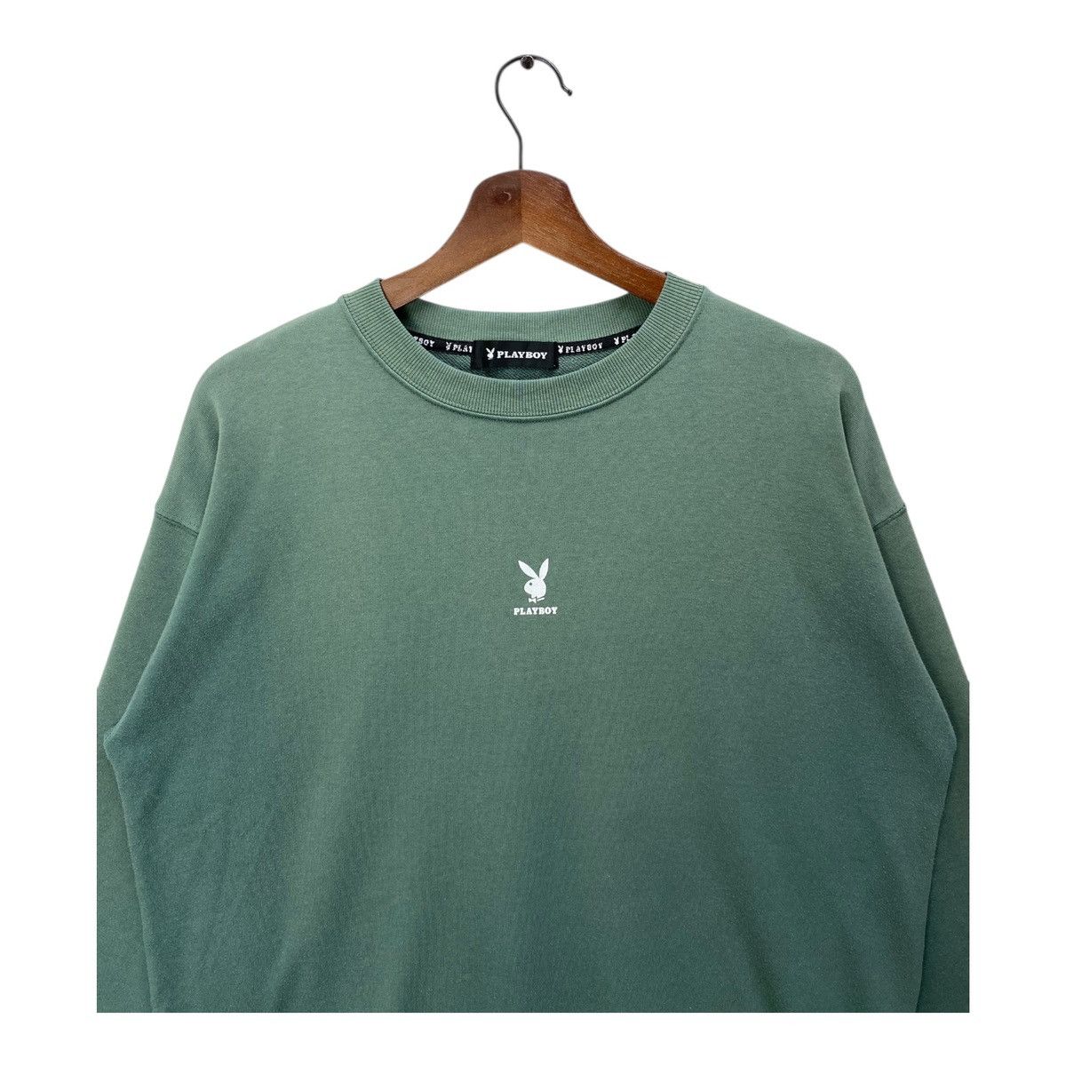 Playboy Playboy Sweatshirt Center Logo Sun Faded Light Cotton Size L Size US L / EU 52-54 / 3 - 3 Thumbnail