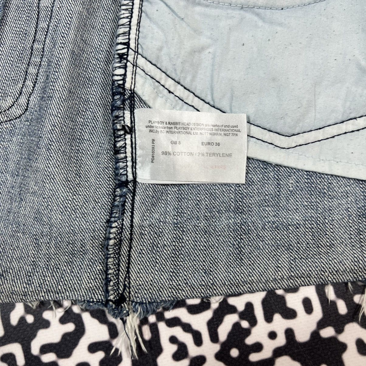Playboy Vintage Y2K Playboy Sexy Style Denim Japanese Mini Skirt Size 28" / US 6 / IT 42 - 18 Thumbnail