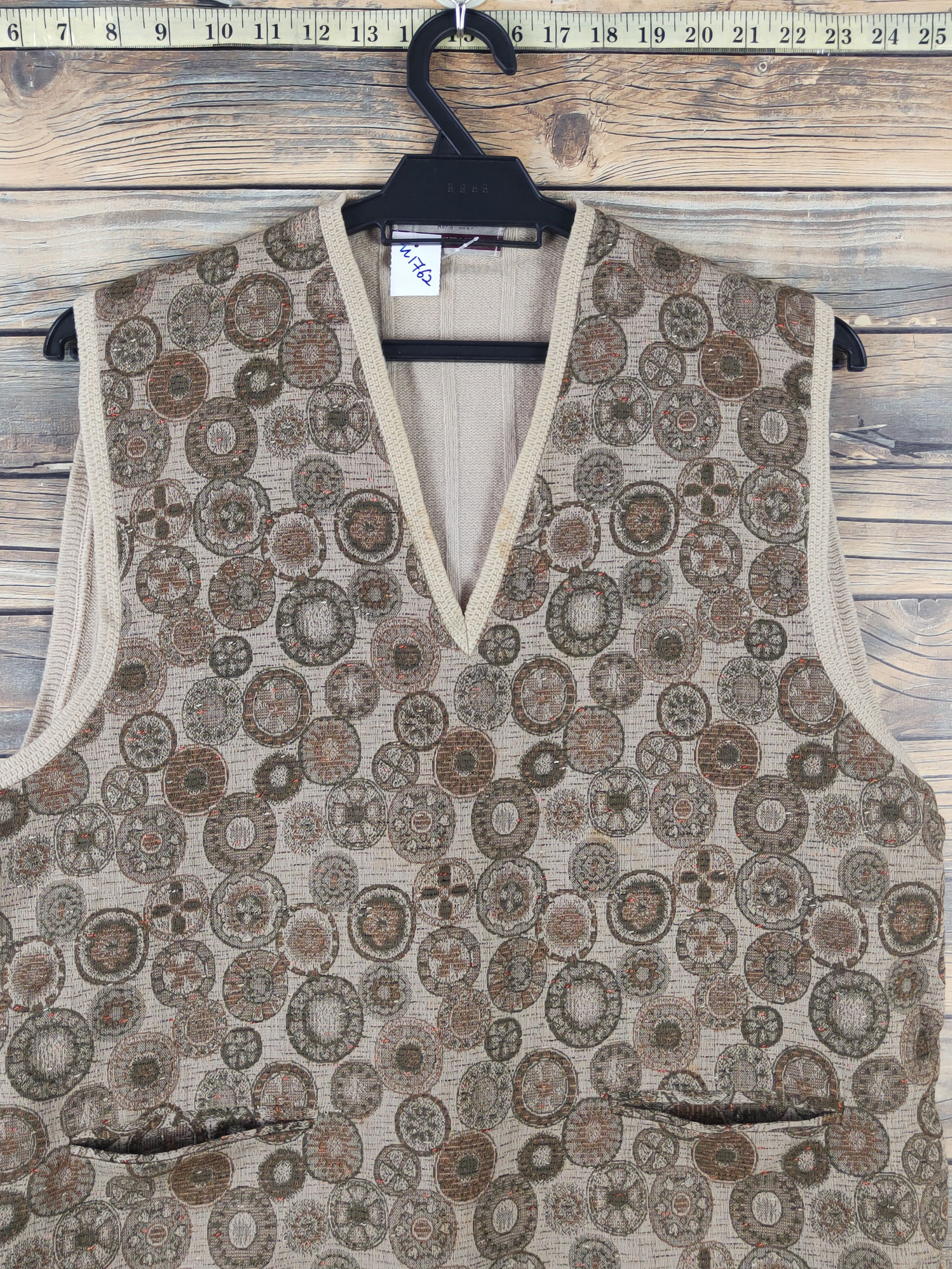 Vintage Matsuzakaya Brown Knitwear vintage Vests #W1762 Size US M / EU 48-50 / 2 - 2 Thumbnail