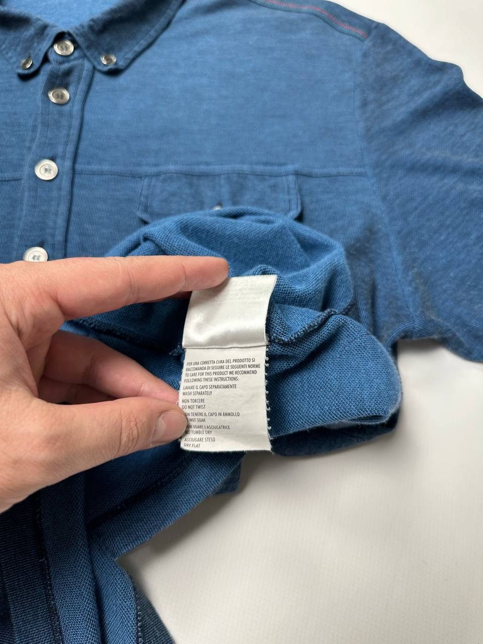 Gucci Gucci Mens Polo T-Shirt Blue Cotton Old Money Classic Style Size US L / EU 52-54 / 3 - 7 Thumbnail