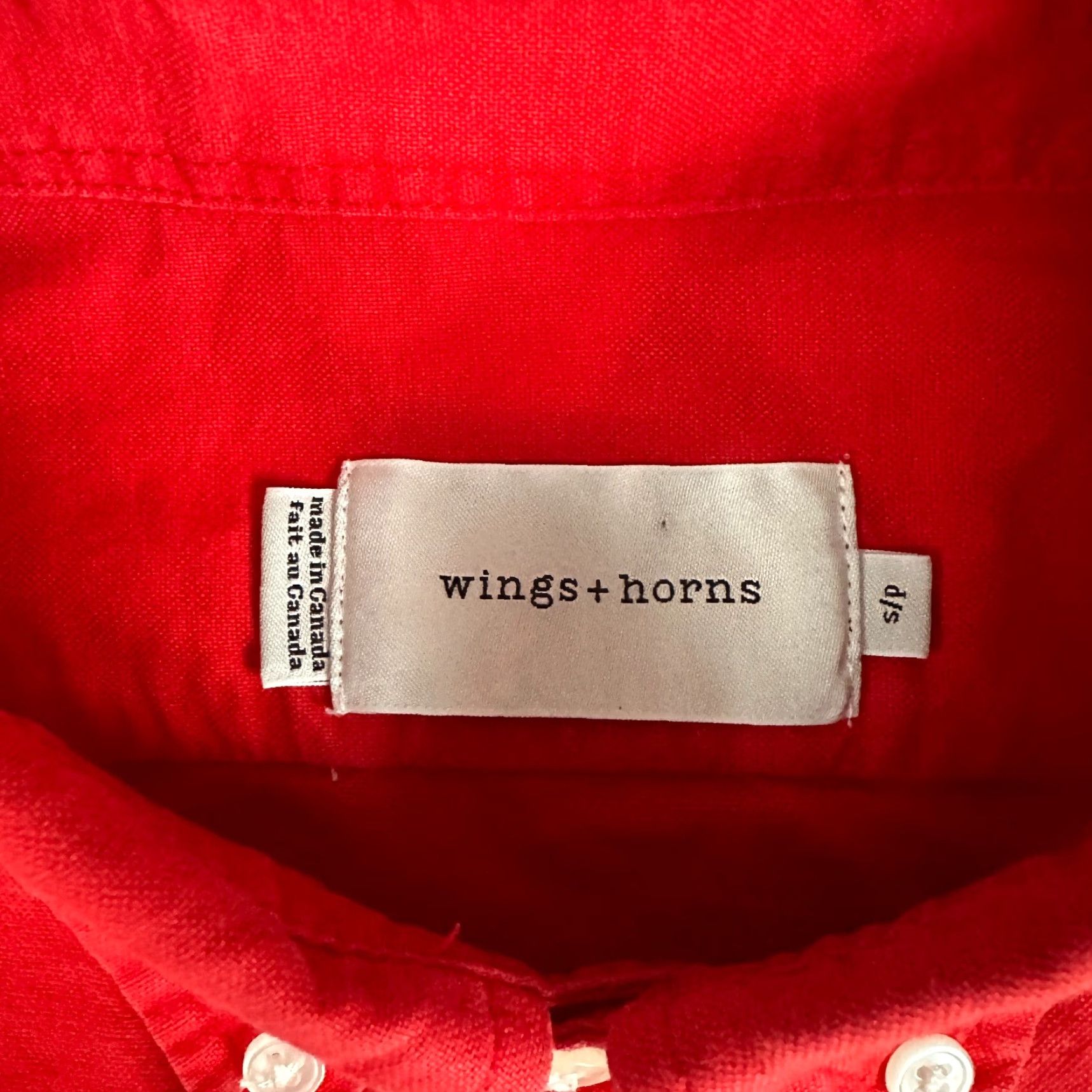 Vintage Wings+Horns Shirt Men's Small Red Knit Button Down Long Sleeve Size US S / EU 44-46 / 1 - 4 Thumbnail