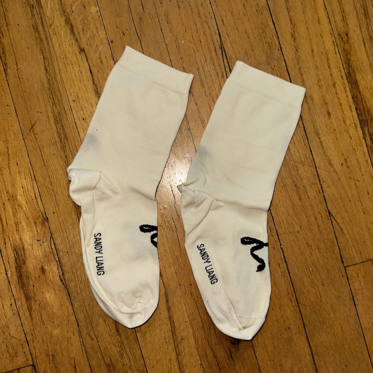 Sandy Liang Cream socks Size ONE SIZE - 2 Thumbnail