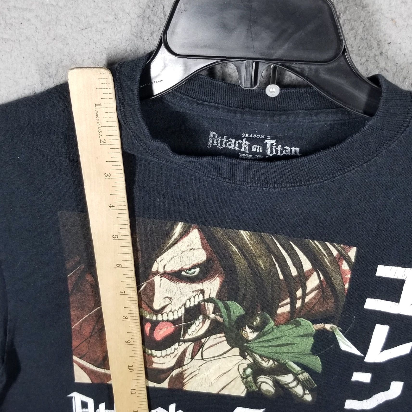 Ripple Junction VINTAGE Attack on Titan T-Shirt Men Small Black Anime Manga Graphic Tee Season 2 Eren Cosplay Size US S / EU 44-46 / 1 - 3 Thumbnail