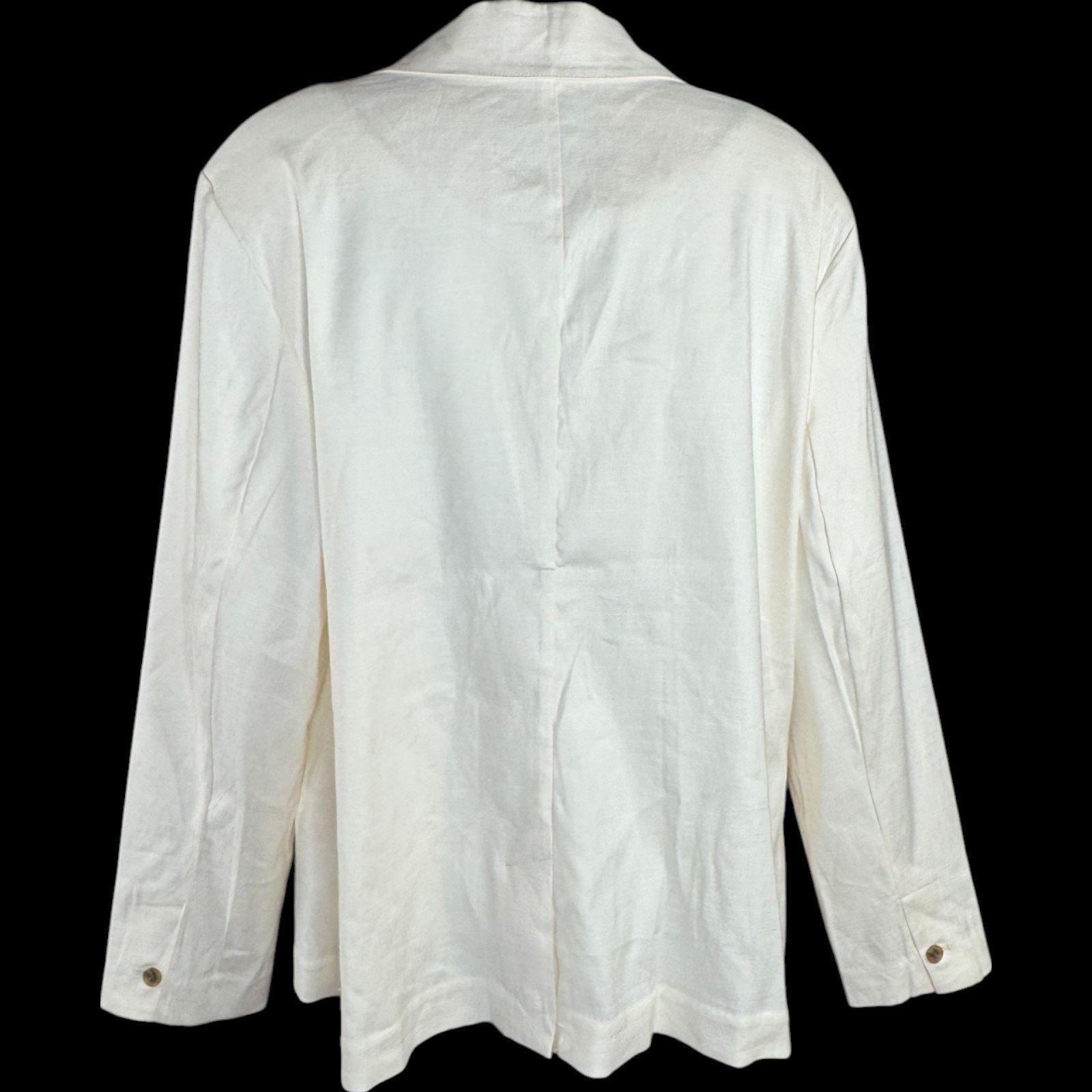 Other Studio Park x Leah Williams Linen Blazer Ivory XL NWOT Size XL / US 12-14 / IT 48-50 - 12 Thumbnail
