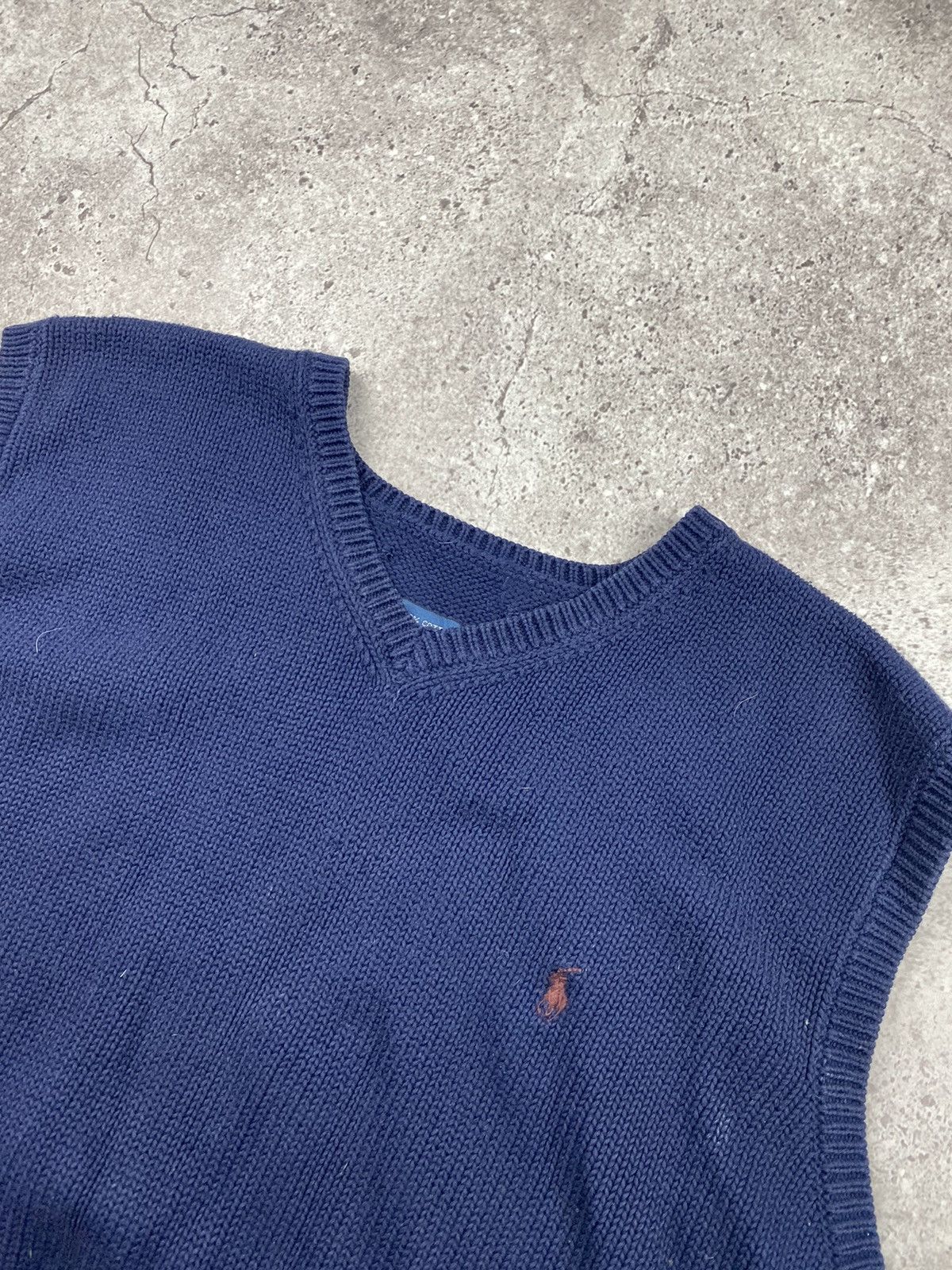 Ralph Lauren × Vintage 90’s Vintage Polo Ralph Lauren Knit Vest Y2K RRL Size US S / EU 44-46 / 1 - 2 Thumbnail