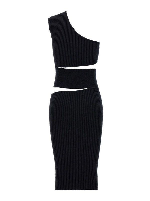 Off-White o1y1125 Midi Dress in Black Size XS / US 0-2 / IT 36-38 - 2 Thumbnail
