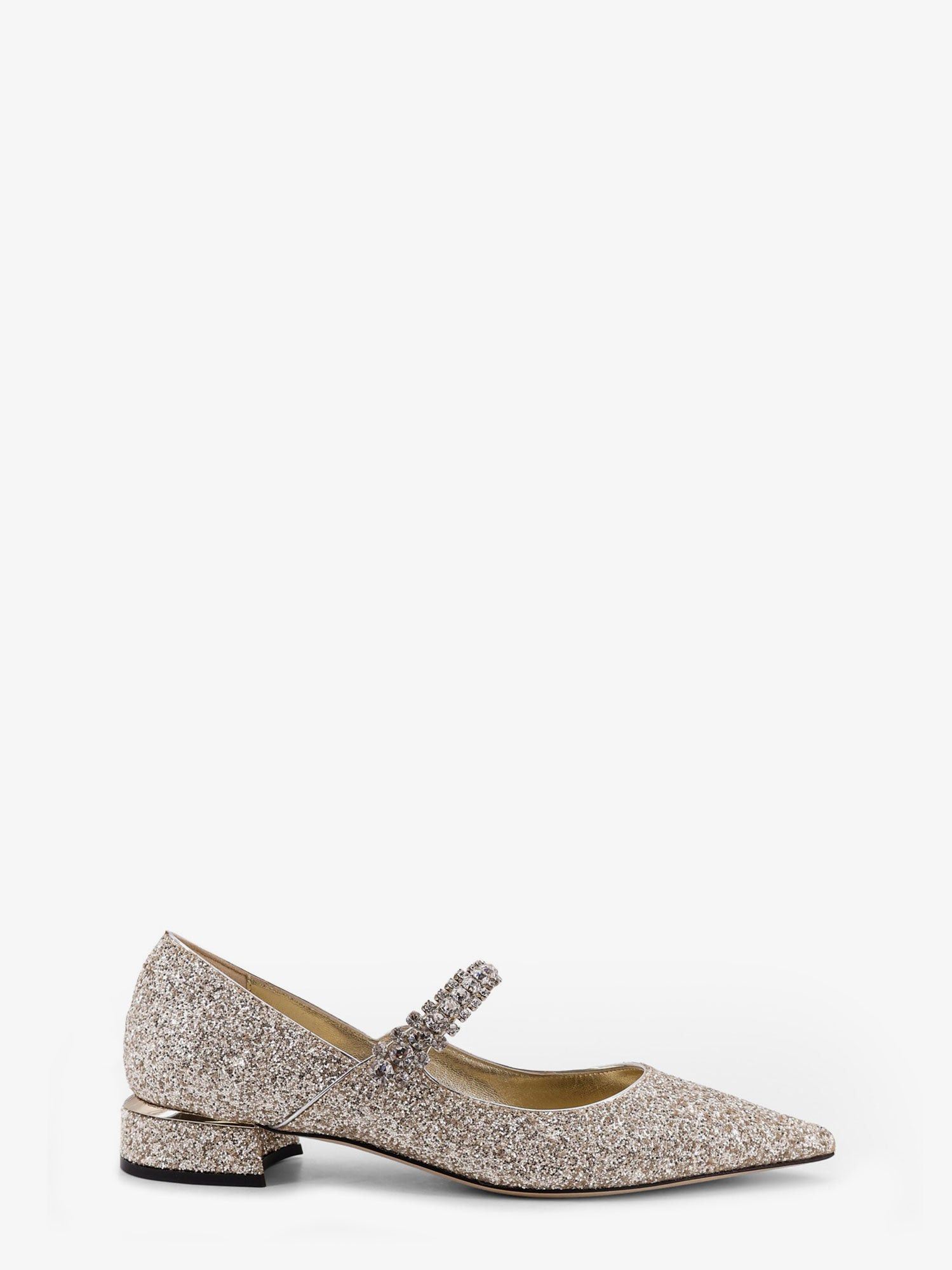 Jimmy Choo Bing Leather Pumps With All-Over Glitter Detail Size US 8.5 / IT 38.5 - 1 Thumbnail