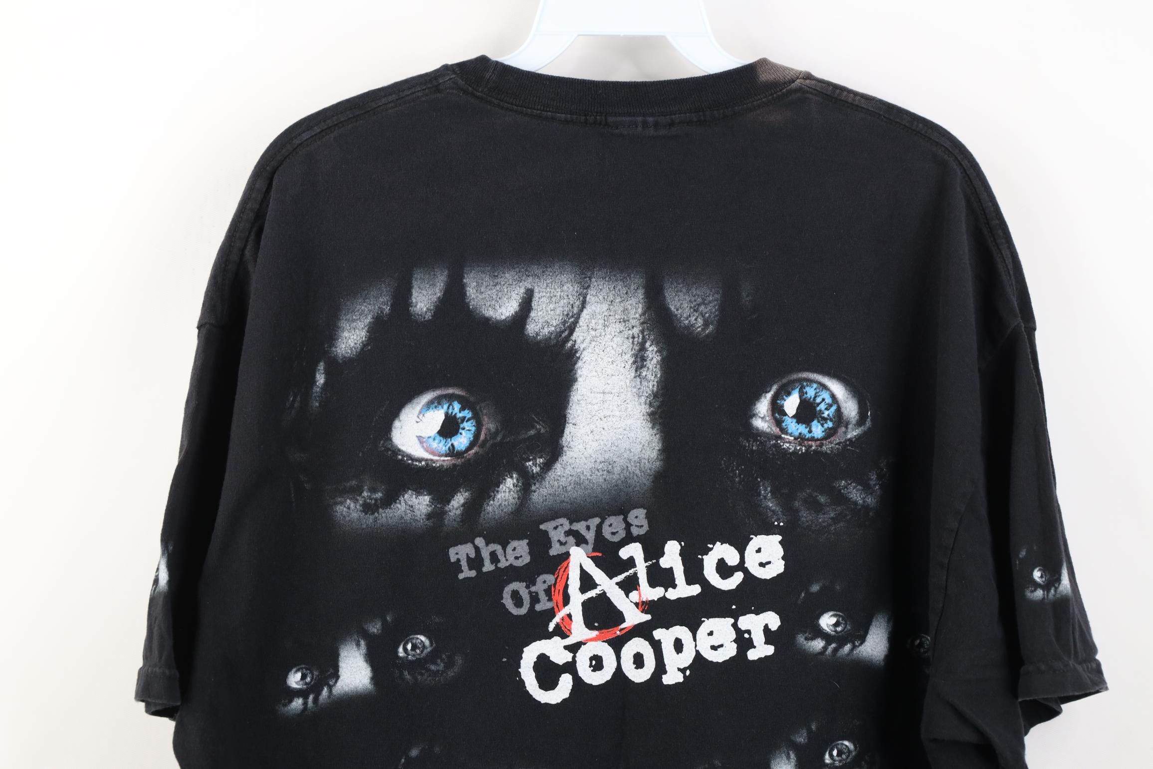 Vintage Vintage 90s Y2K The Eyes of Alice Cooper All Over T-Shirt Size US XL / EU 56 / 4 - 13 Thumbnail