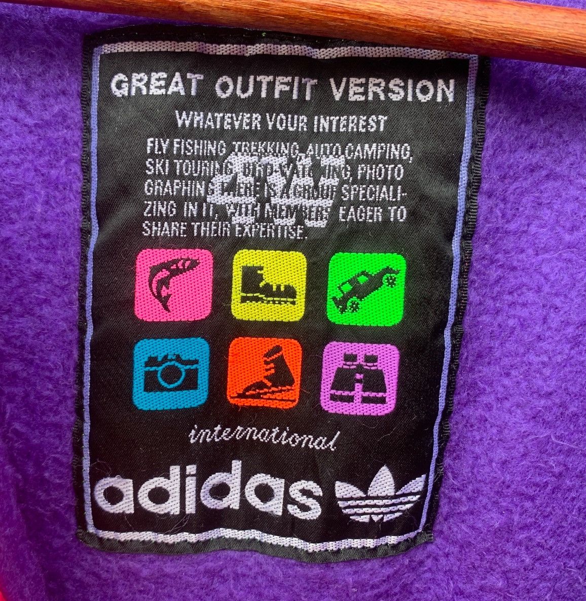 Vintage Vintage 90s Adidas Windbreaker Jacket Lining Fleece Size US L / EU 52-54 / 3 - 13 Thumbnail