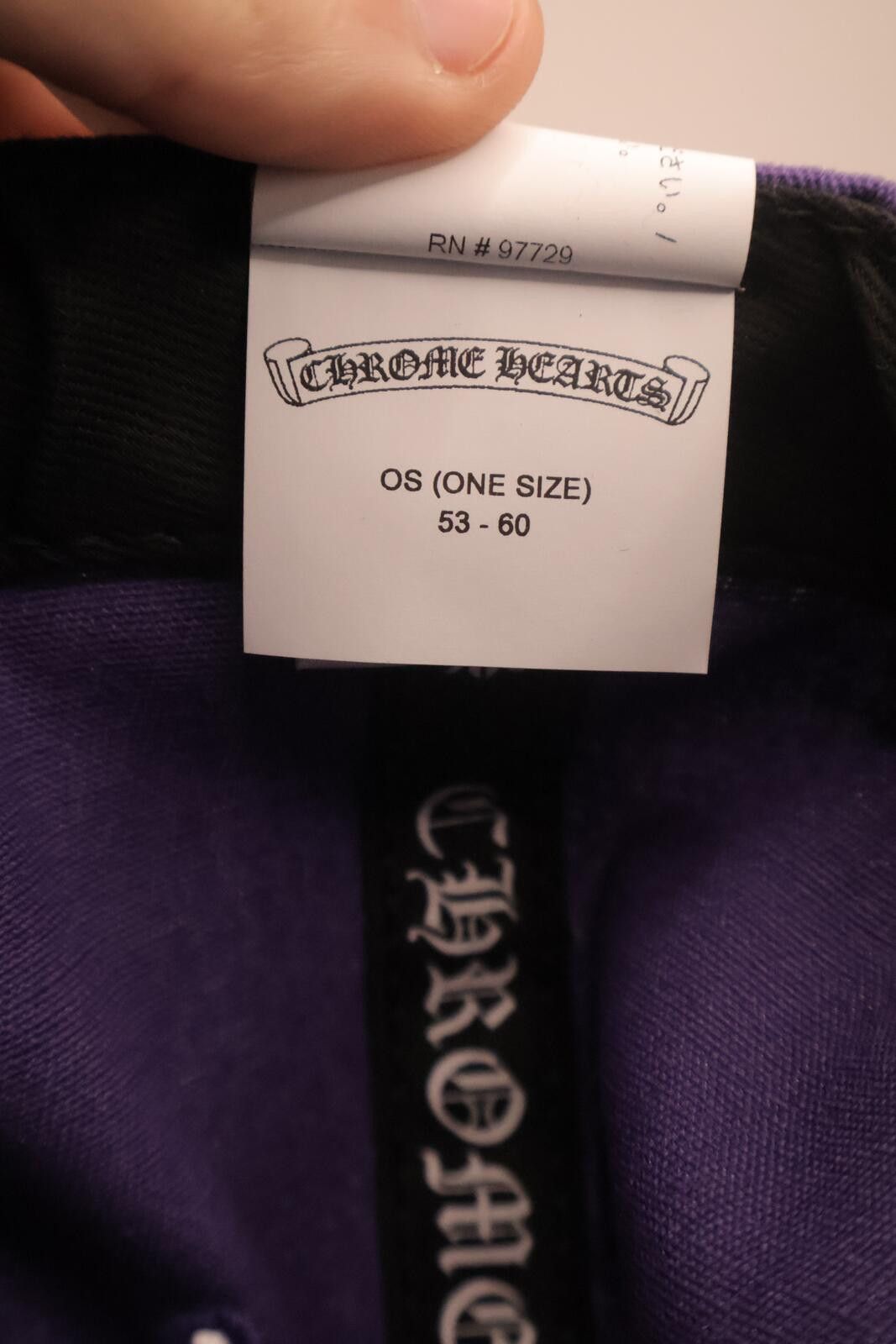 Chrome Hearts CH Logo Purple Green Baseball Hat Size ONE SIZE - 5 Thumbnail