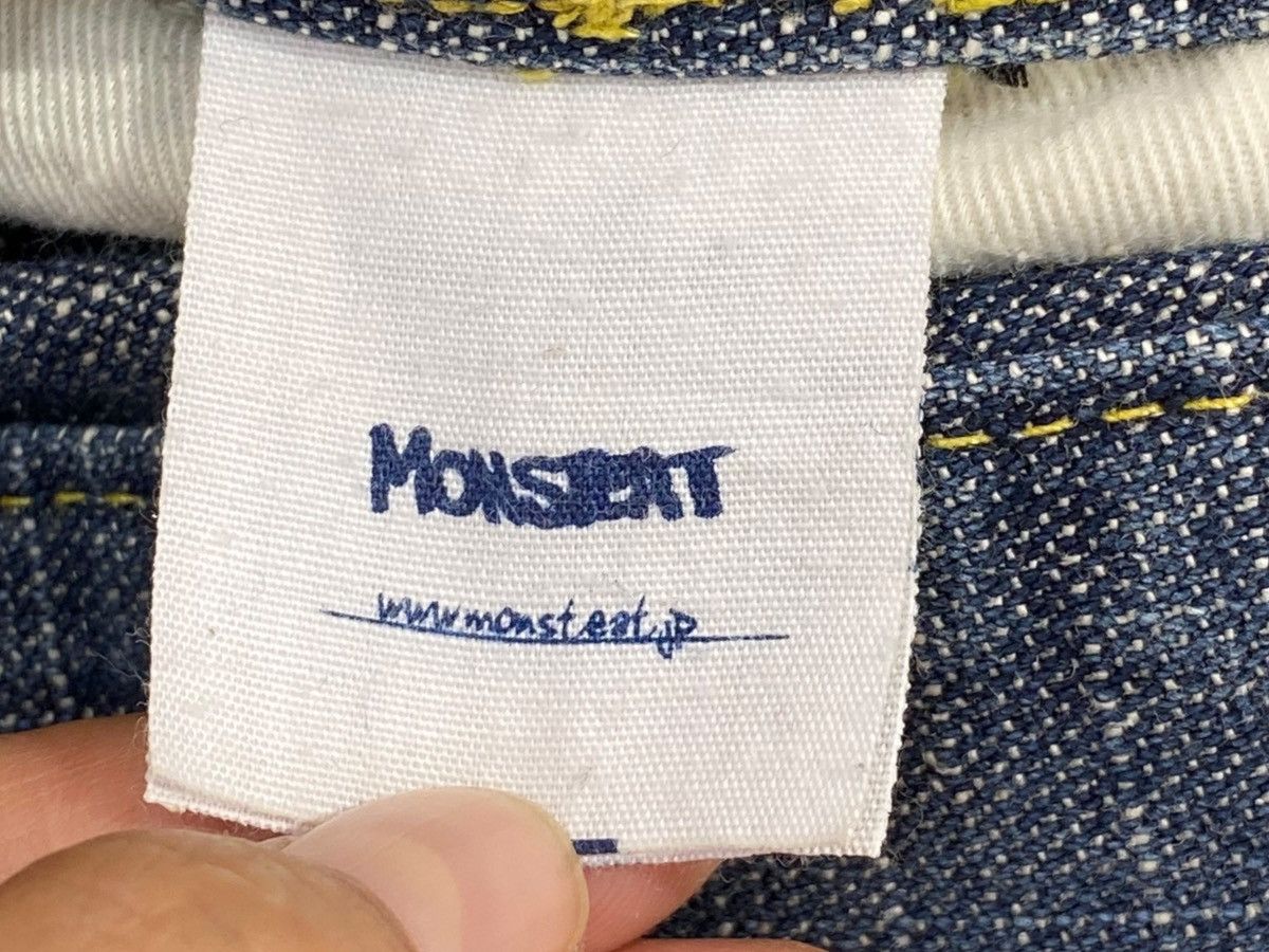 Japanese Brand Monsteat Distressed Flap Pocket Blue Jeans Size US 31 - 10 Thumbnail