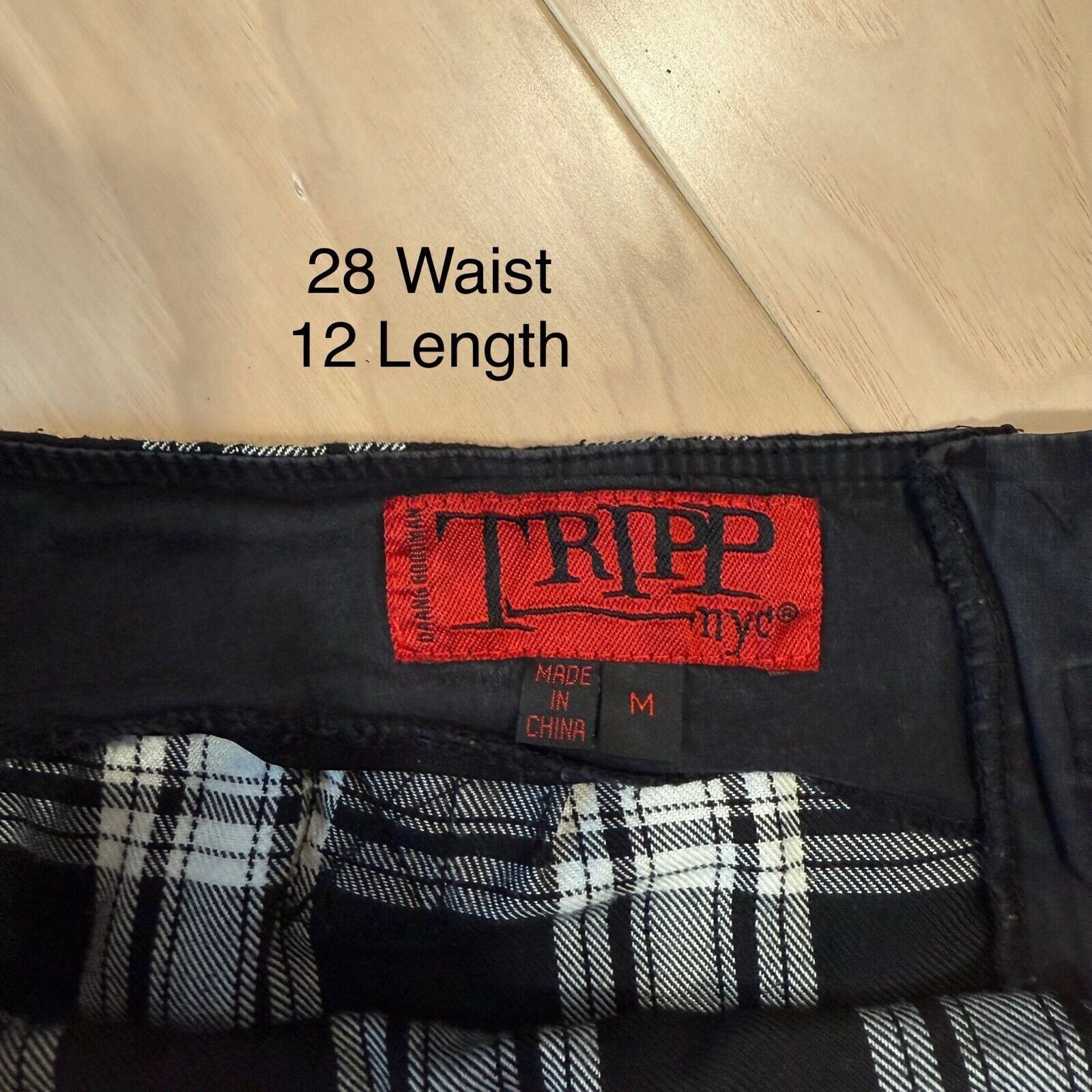 Tripp NYC × Vintage Vintage Tripp NYC Skirt Medium White Black Plaid Mini Tutu Size 28" / US 6 / IT 42 - 5 Thumbnail