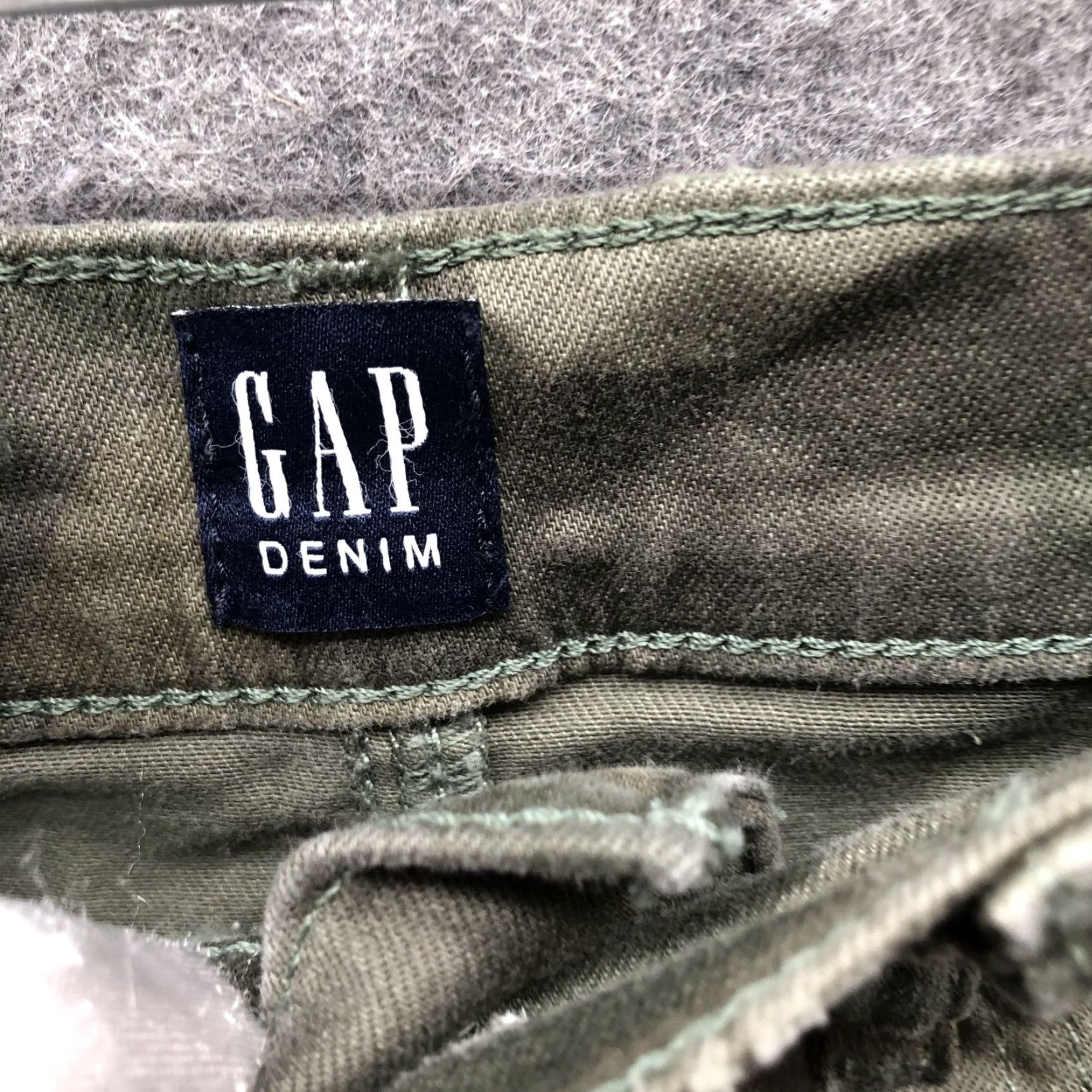 Gap VINTAGE Gap True Skinny Camo Print Jeans Womens 8 / 29 Army Green Ankle High Rise Size 30" / US 8 / IT 44 - 5 Thumbnail