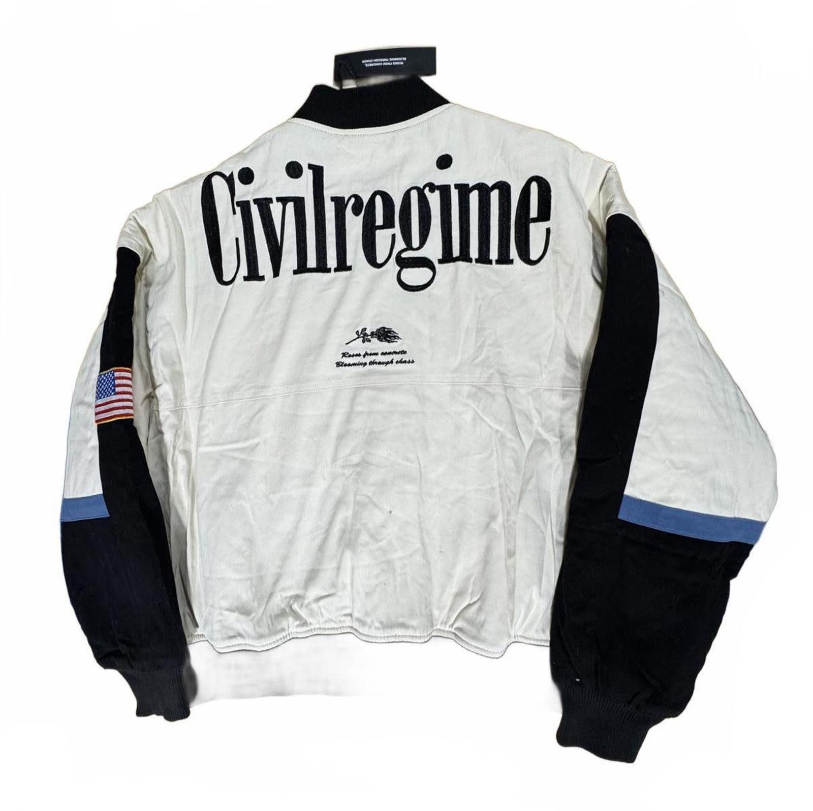 Civil Regime Civil Regime Rose Dealer Racing Jacket in Cream Size US L / EU 52-54 / 3 - 2 Thumbnail