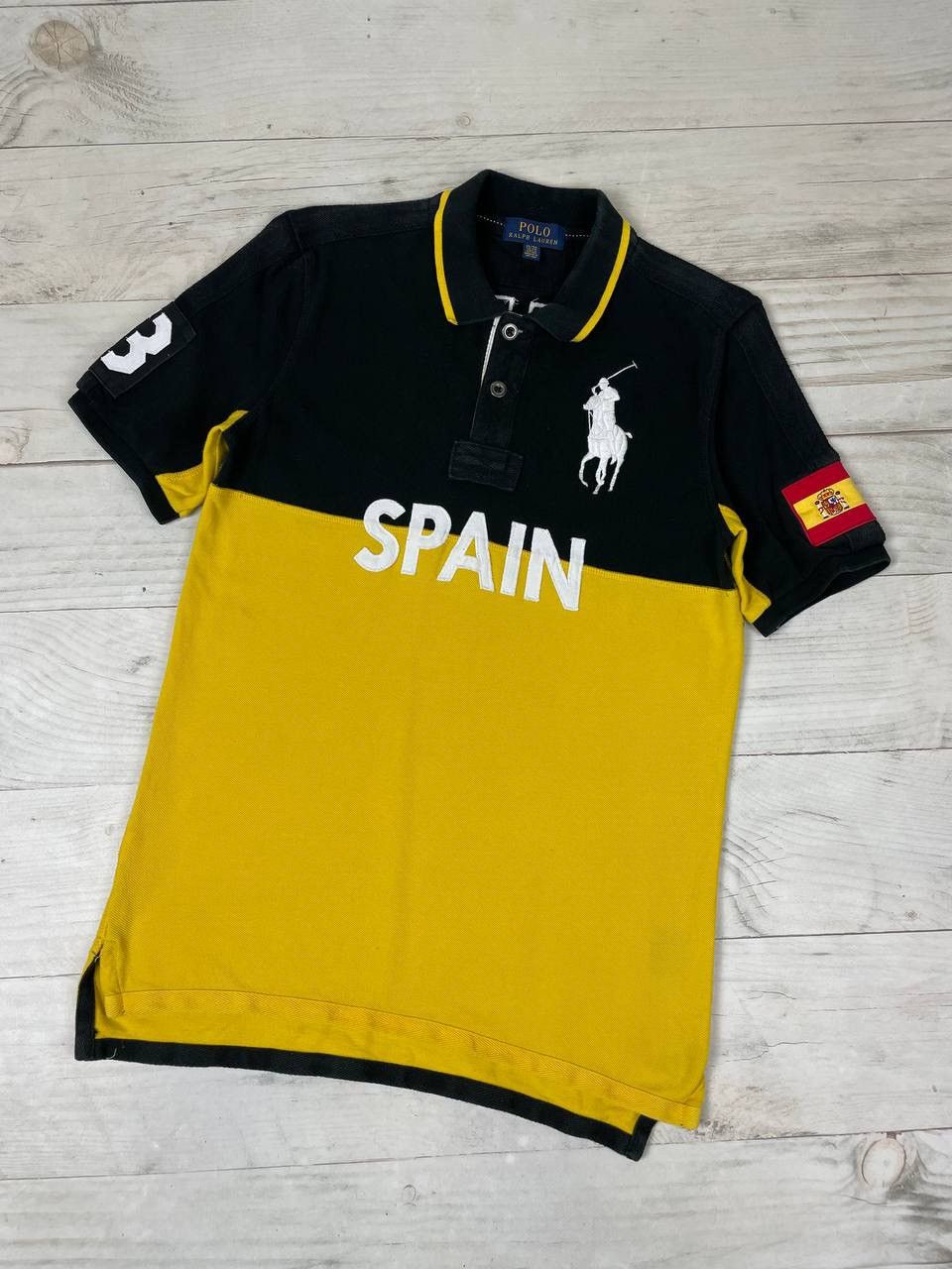 Polo Ralph Lauren Vintage Polo Ralph Lauren Spain Rugby Polo Shirt Big Pony Size US S / EU 44-46 / 1 - 1 Thumbnail