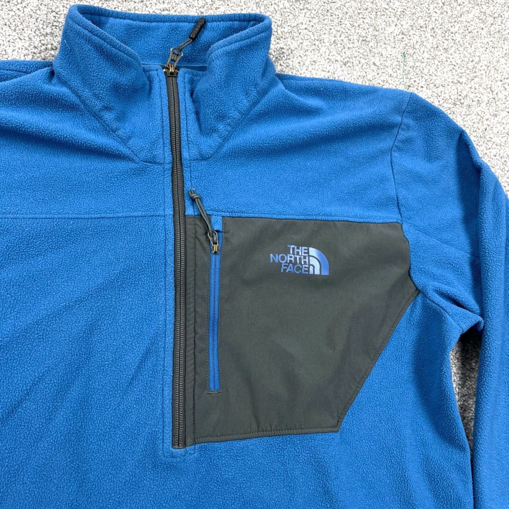 The North Face North Face Sweate Men Large Blue Pullover Half Zip Fleece Jacket Layer Hiking Size US L / EU 52-54 / 3 - 2 Thumbnail