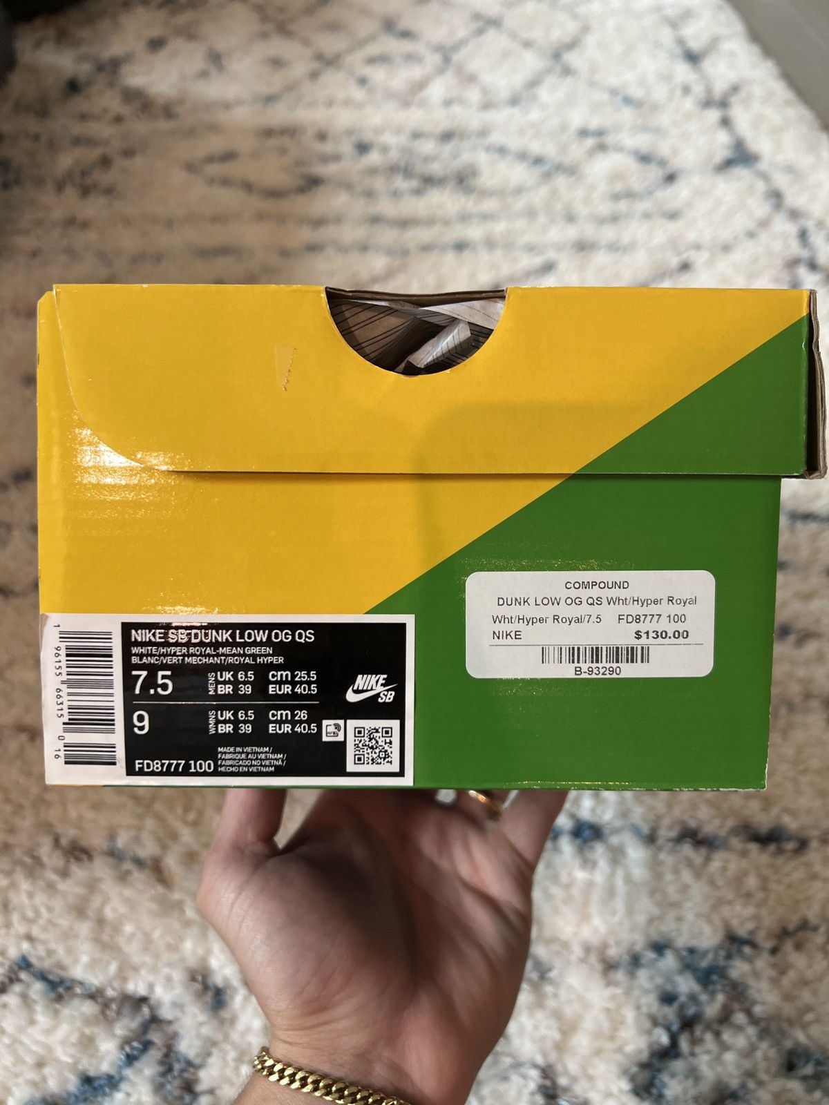 Nike Nike SB dunk low “eBay” Size US 7.5 / EU 40-41 - 7 Thumbnail