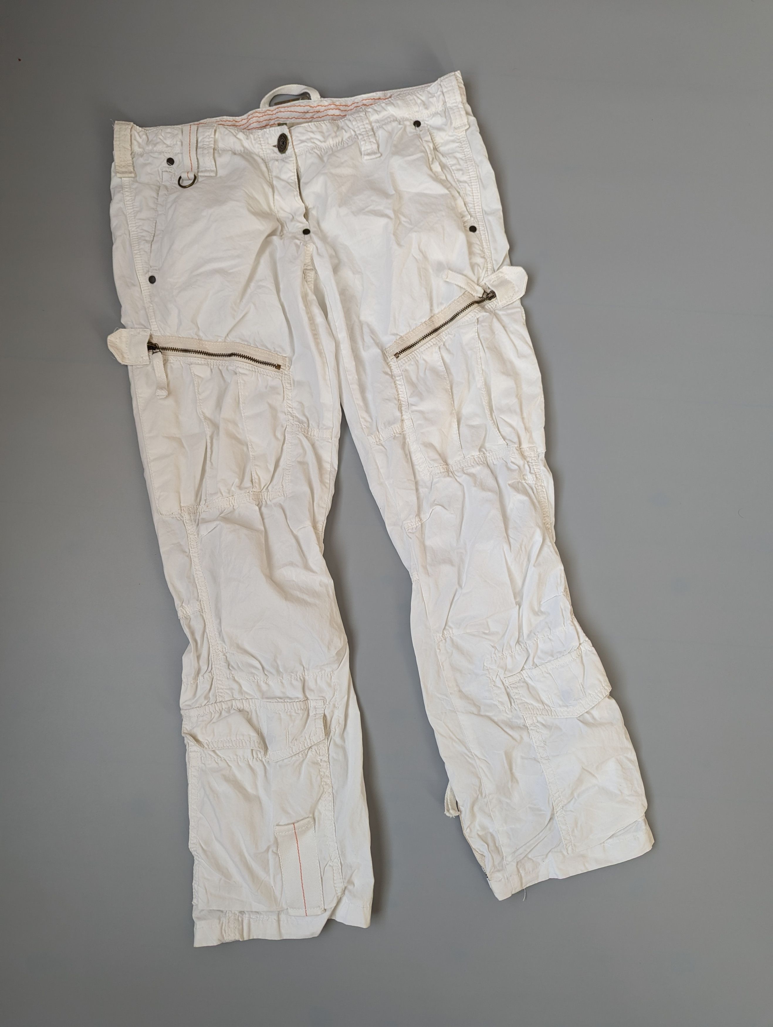 Parajumpers Parajumpers Women's white Multipocket Cargo Cotton Pants Size 29" - 1 Thumbnail