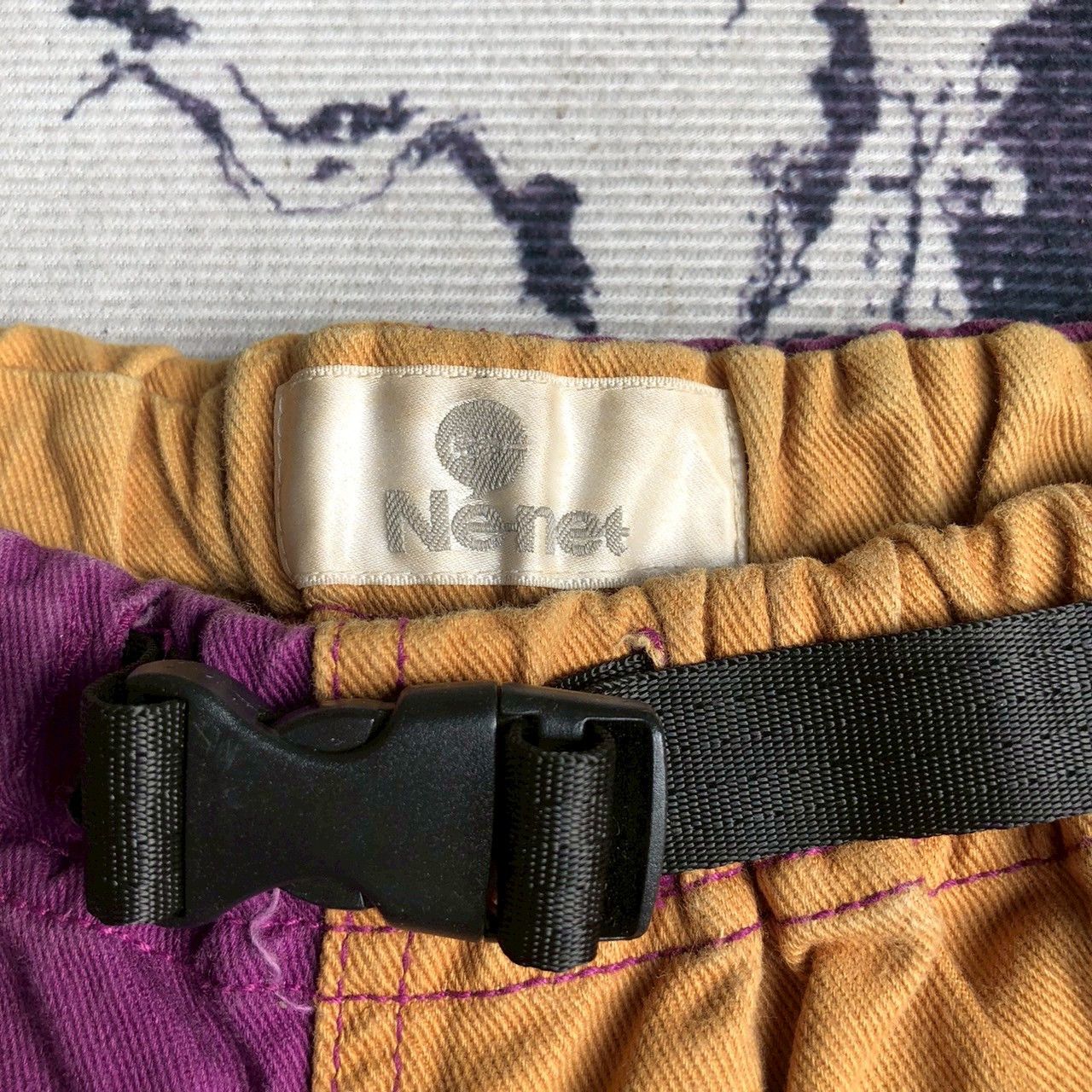 Ne-Net Ne-net by Issey Miyake Color Block Utility Shorts w/ Belt Size 28" / US 6 / IT 42 - 4 Thumbnail